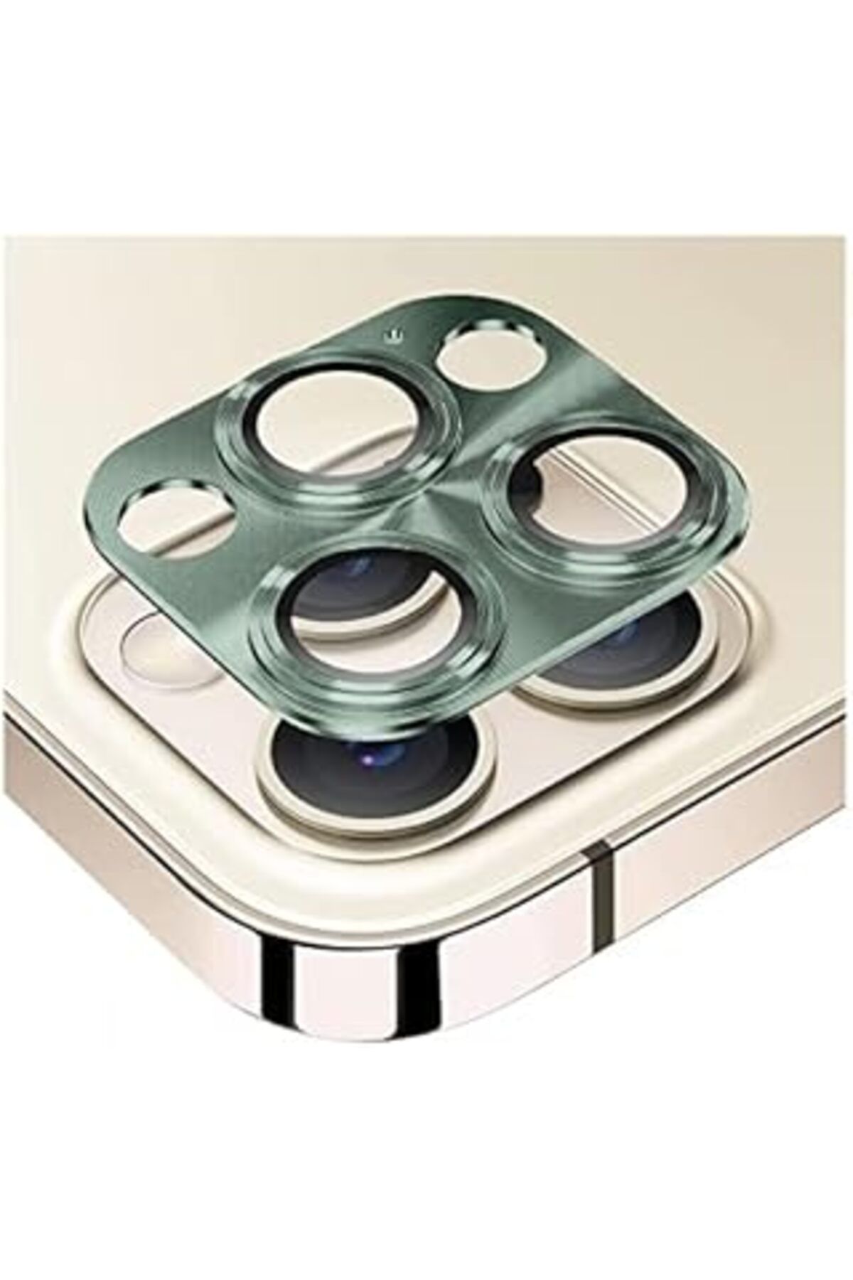 Pazarcan Minesk İphone 12 Kamera Lens Koruyucu Renkli (Yeşil)