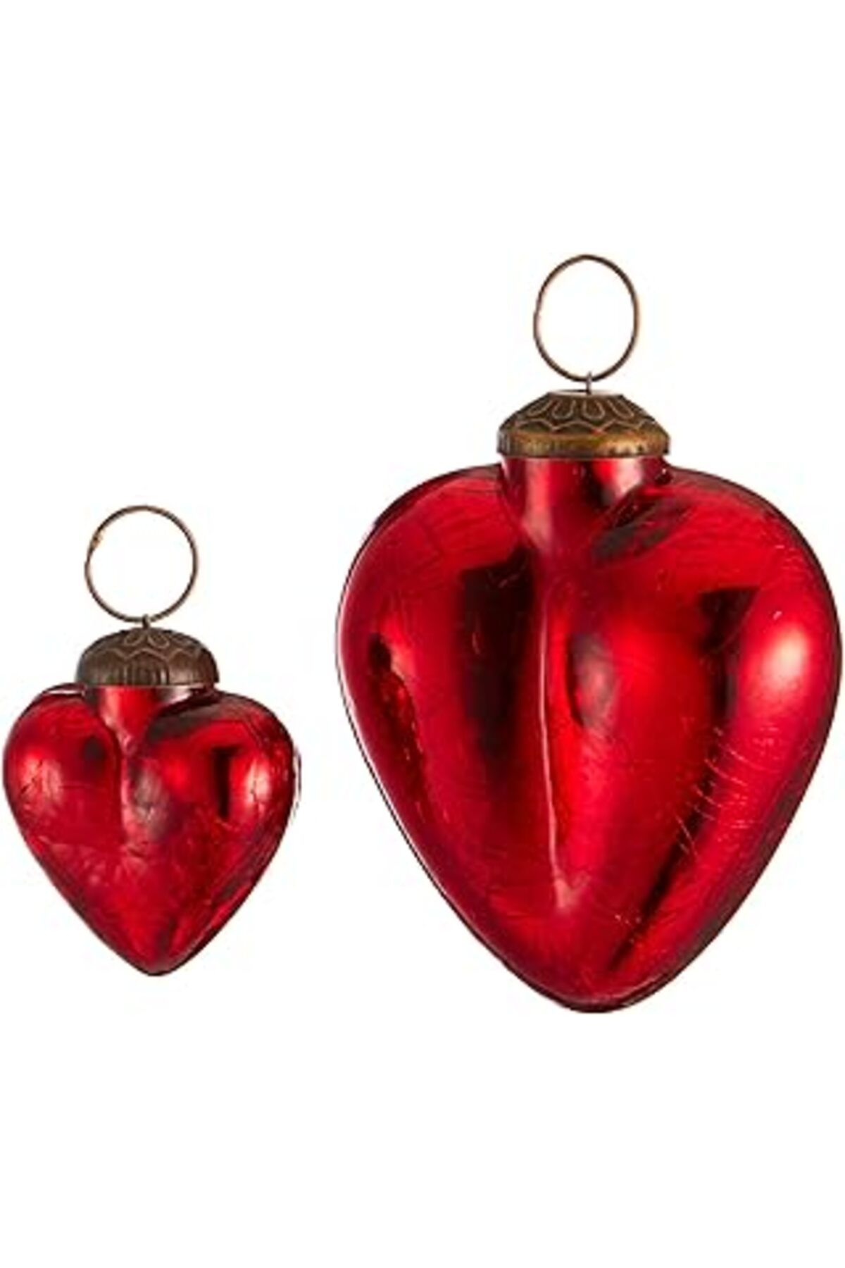 Mu Art Decoristan Kırmızı Kalp Objeler - 2'Li