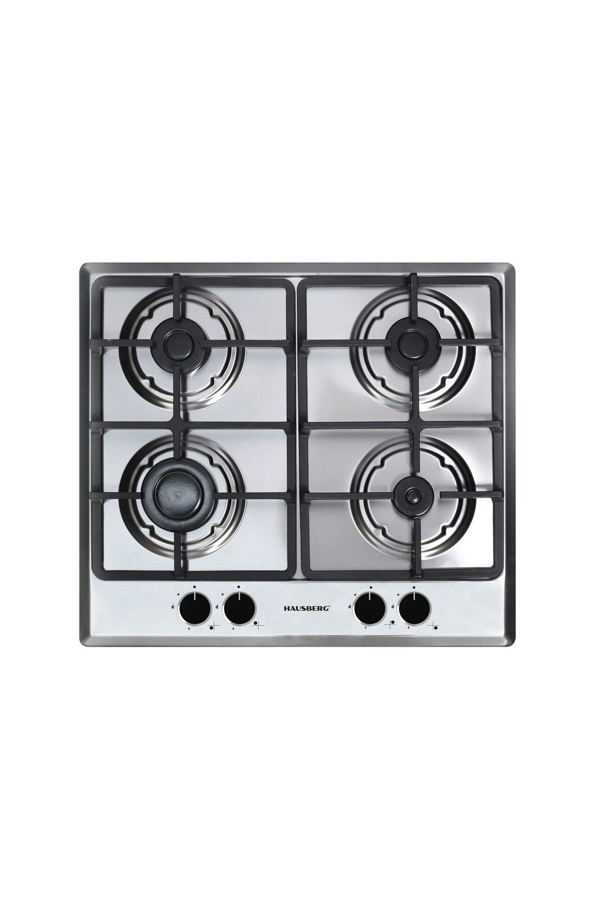 Hausberg Plita Incorporabila Hb-556in, Gaz, 4 Arzatoare, Sistem Siguranta Gaz, Gratar Din Fonta, Inox - 1 - 3