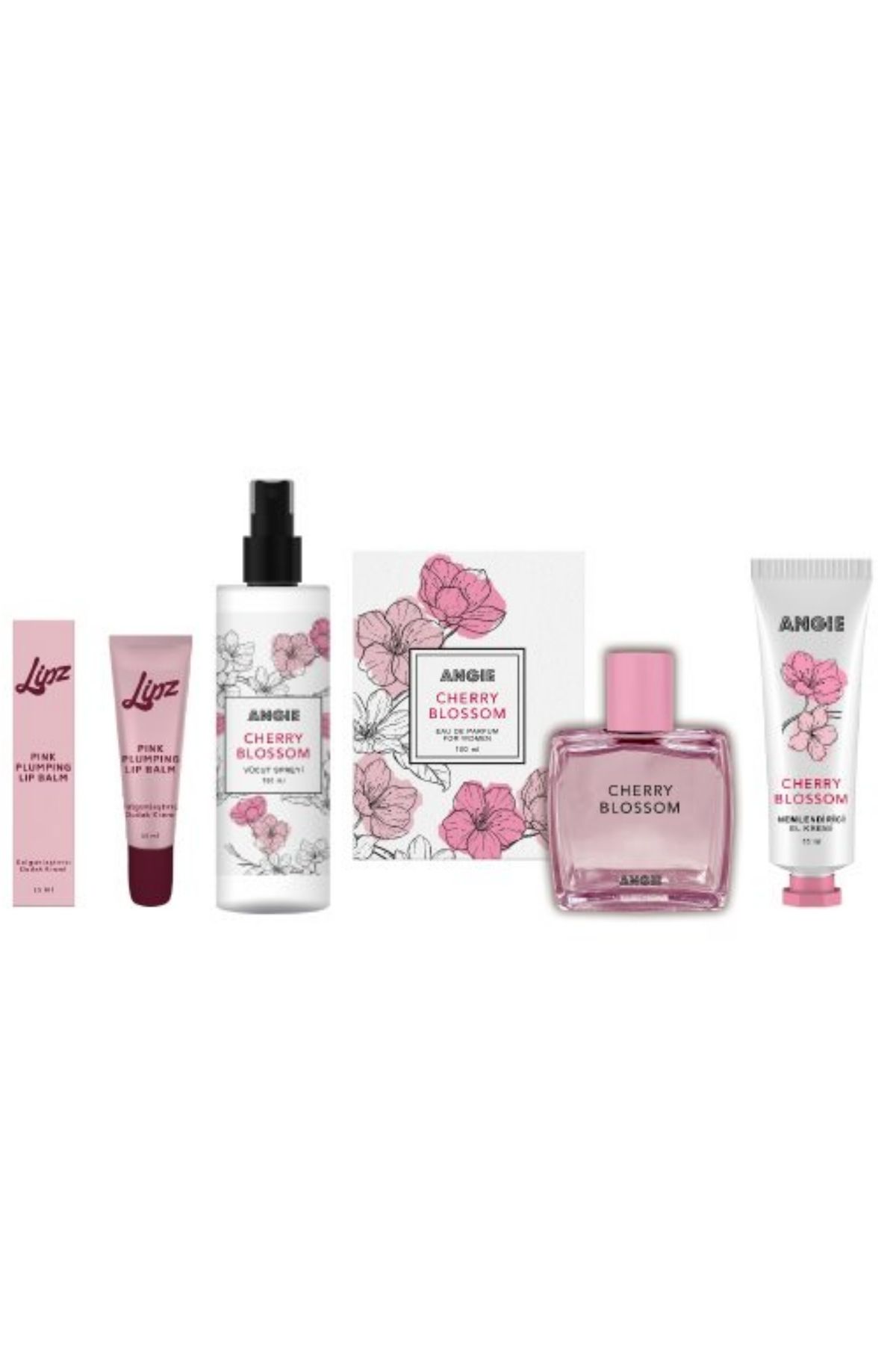 Angie Cherry Blossom 100ml 4lü Kadın Parfüm Seti