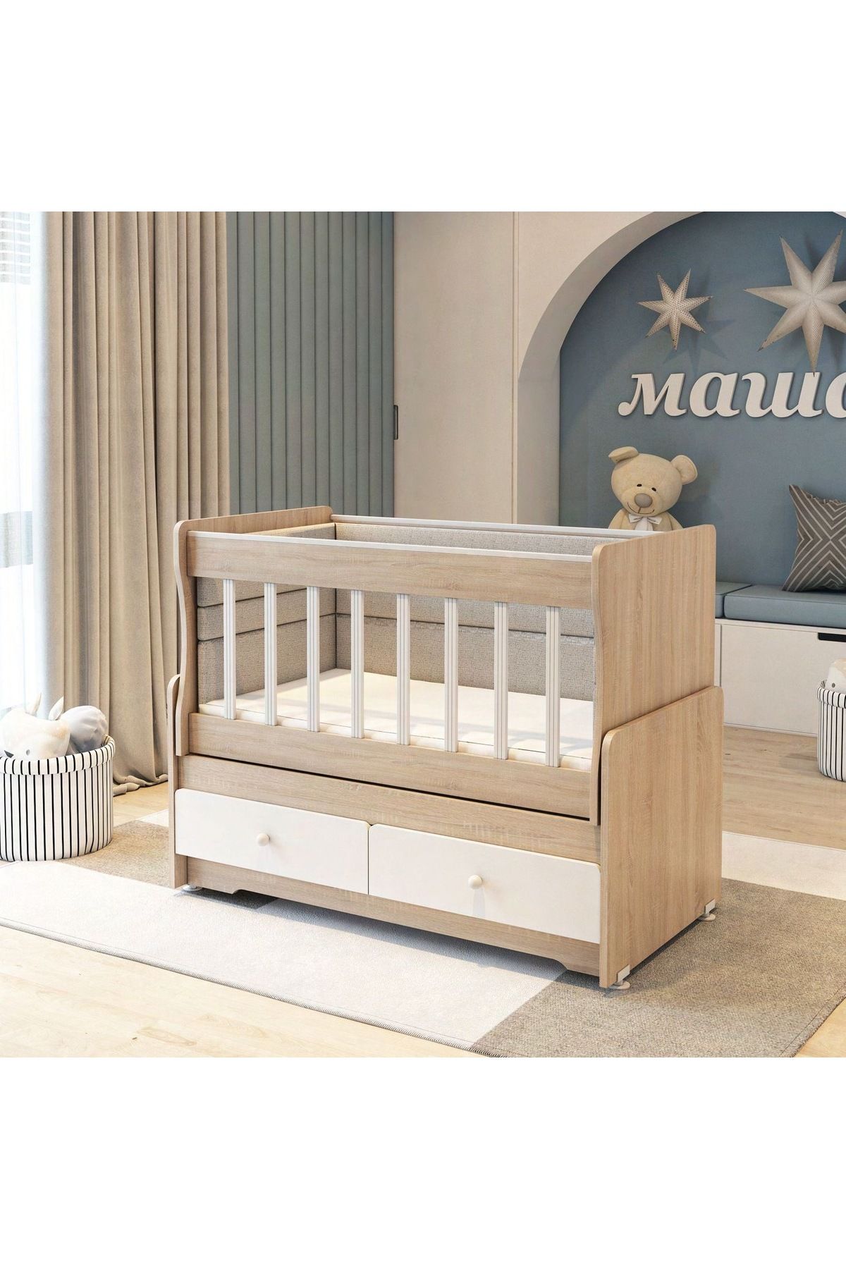 BANANA BABY Lina 60*120 Anneyani Sallanir Mdf Profi̇lli̇ Beşi̇k