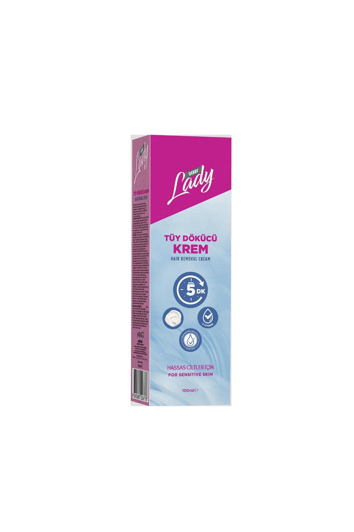 Derby Lady Tüy Dökücü Krem Hassas Ciltler İçin 100 Ml