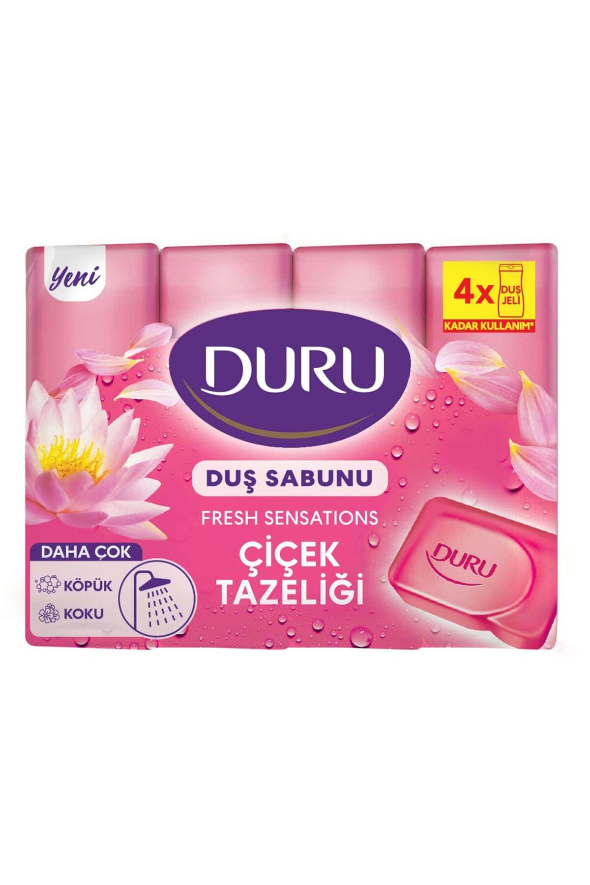 Duru Fresh Duş Sabunu Çiçek Tazeliği 4X150 G