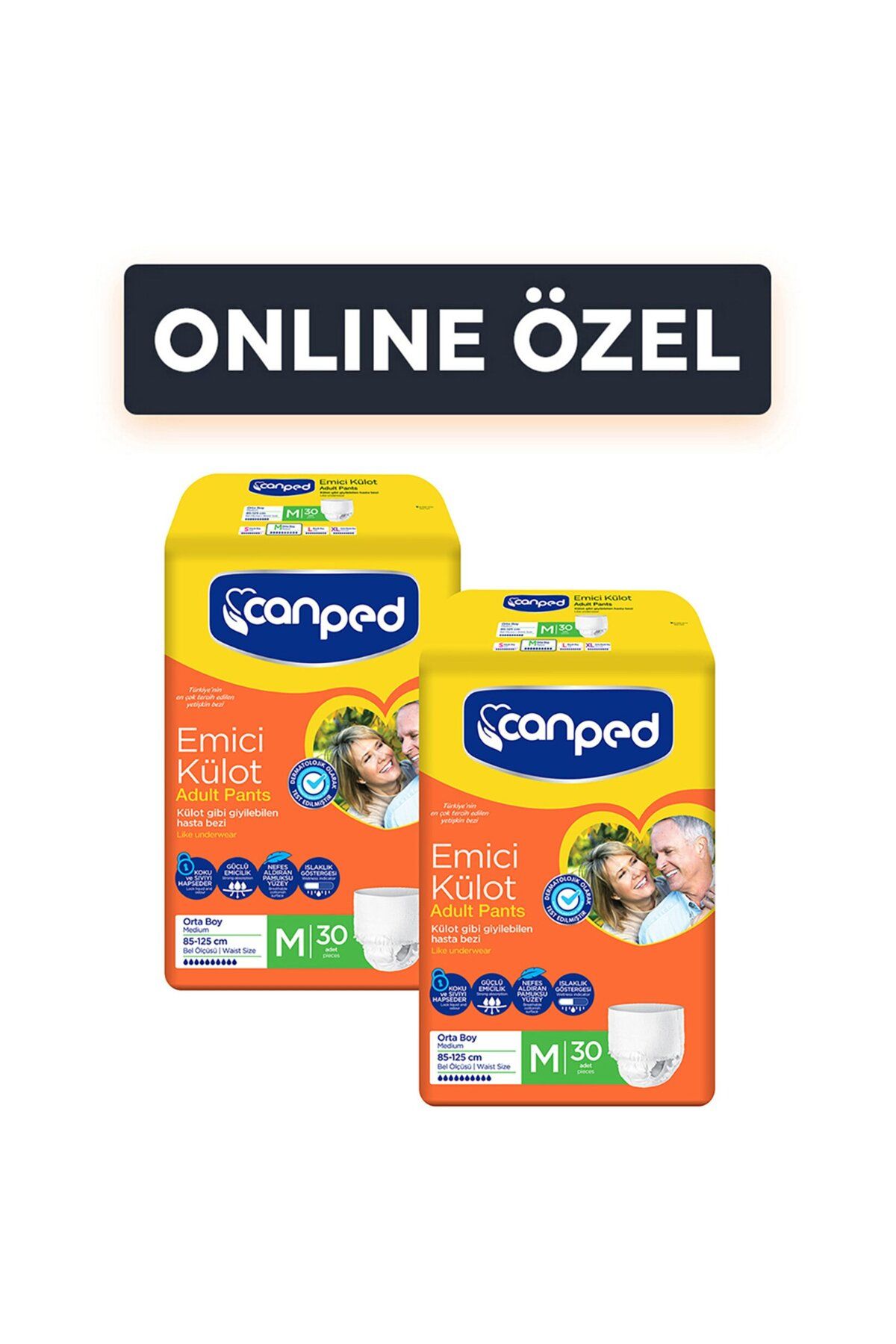 Canped Emici Külot Orta Online Paket 60'lı