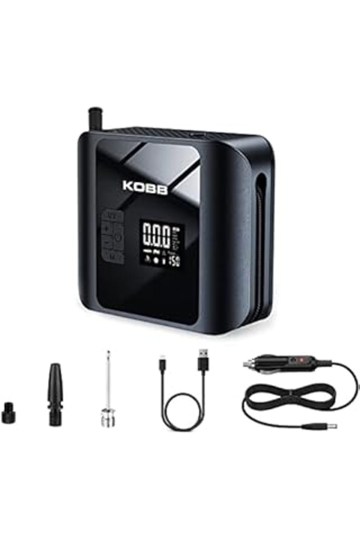 Pazarcan Kobb Kb420 12Volt / Şarjlı Li-Ion 150 Psi Taşınabilir Dijital Basınç Göstergeli Led Aydınlatmalı Ak