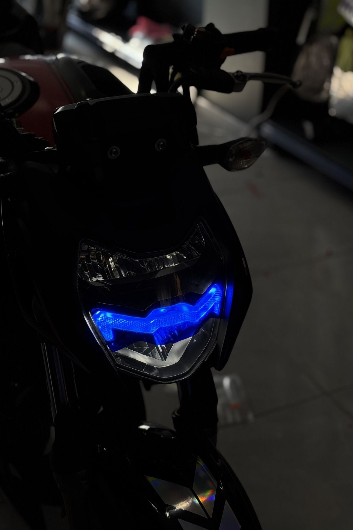 Banxtre-Blue Color Headlight Design Foil Sticker Lable for Tvs Apache Rtr 200 2