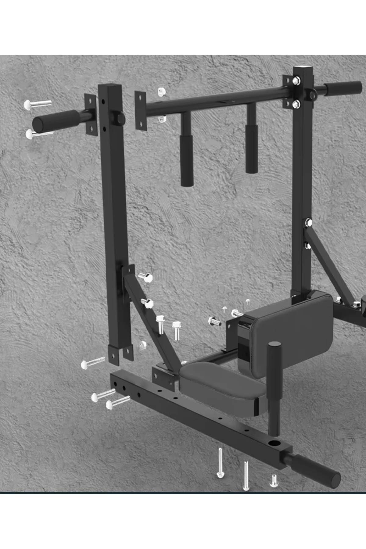 Reidan 3in1 Büyük Duvara Monte Duvar Barfiks Dips Pull-up Biceps Spor ...