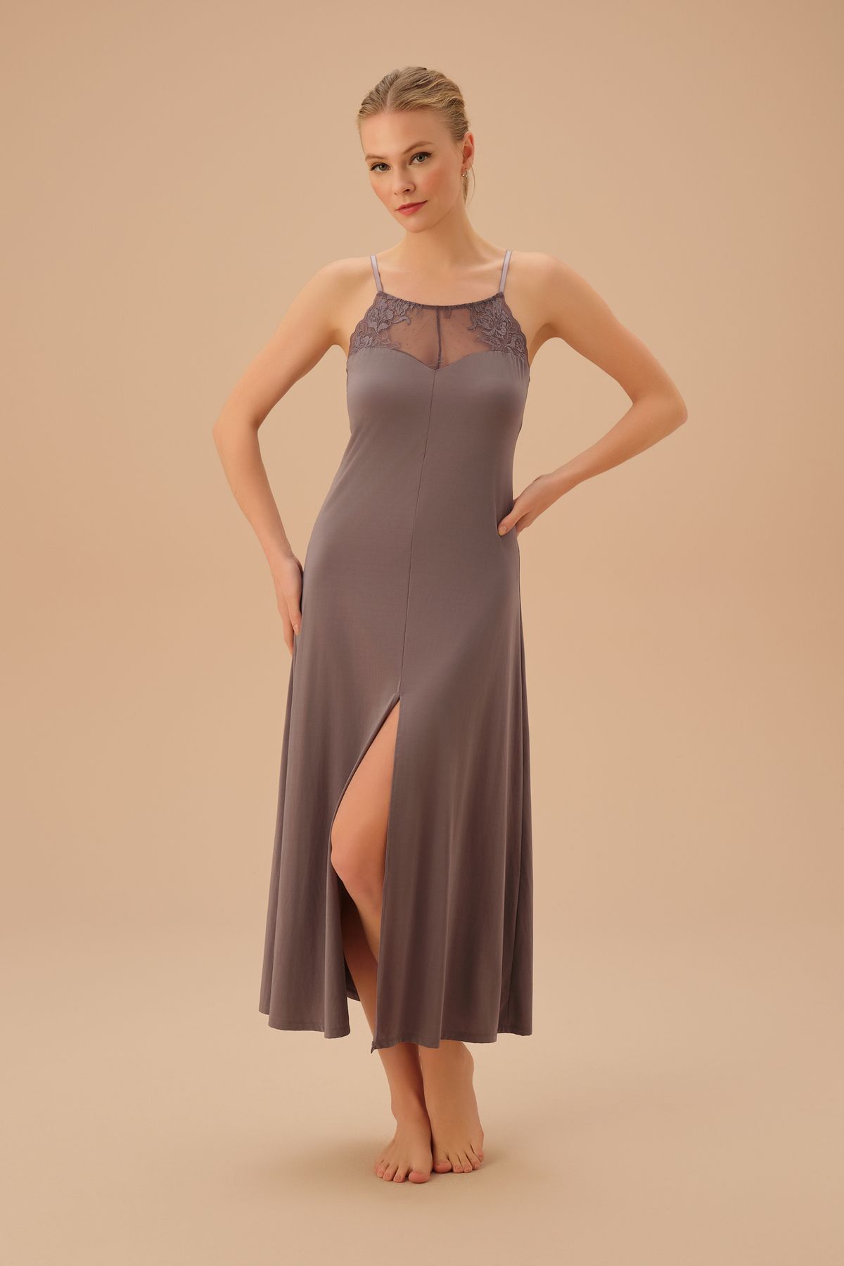 SUWEN-Swan Long Nightgown 2