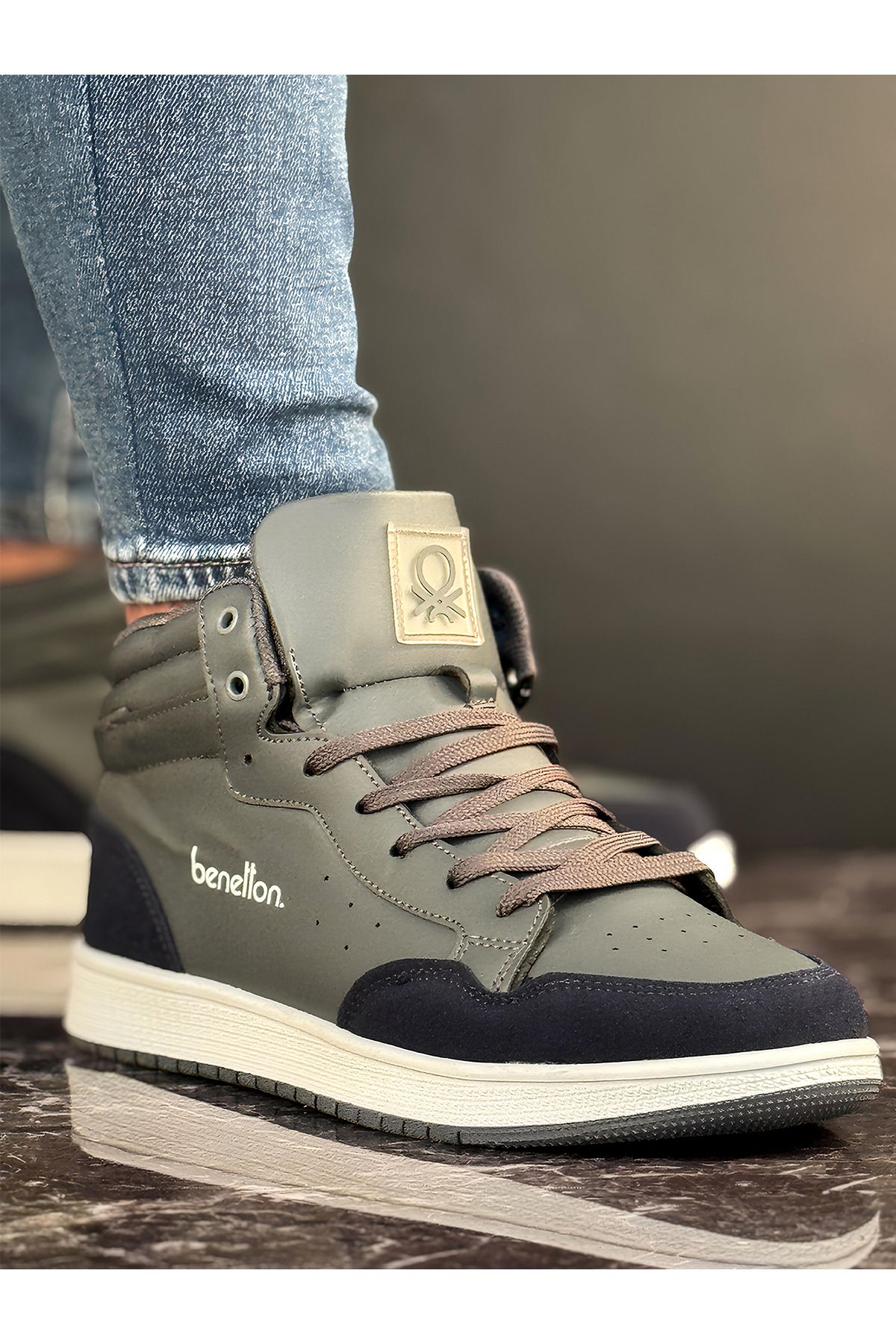 Benetton Sneaker Hı Erkek Spor Ayakkabı Boğazlı