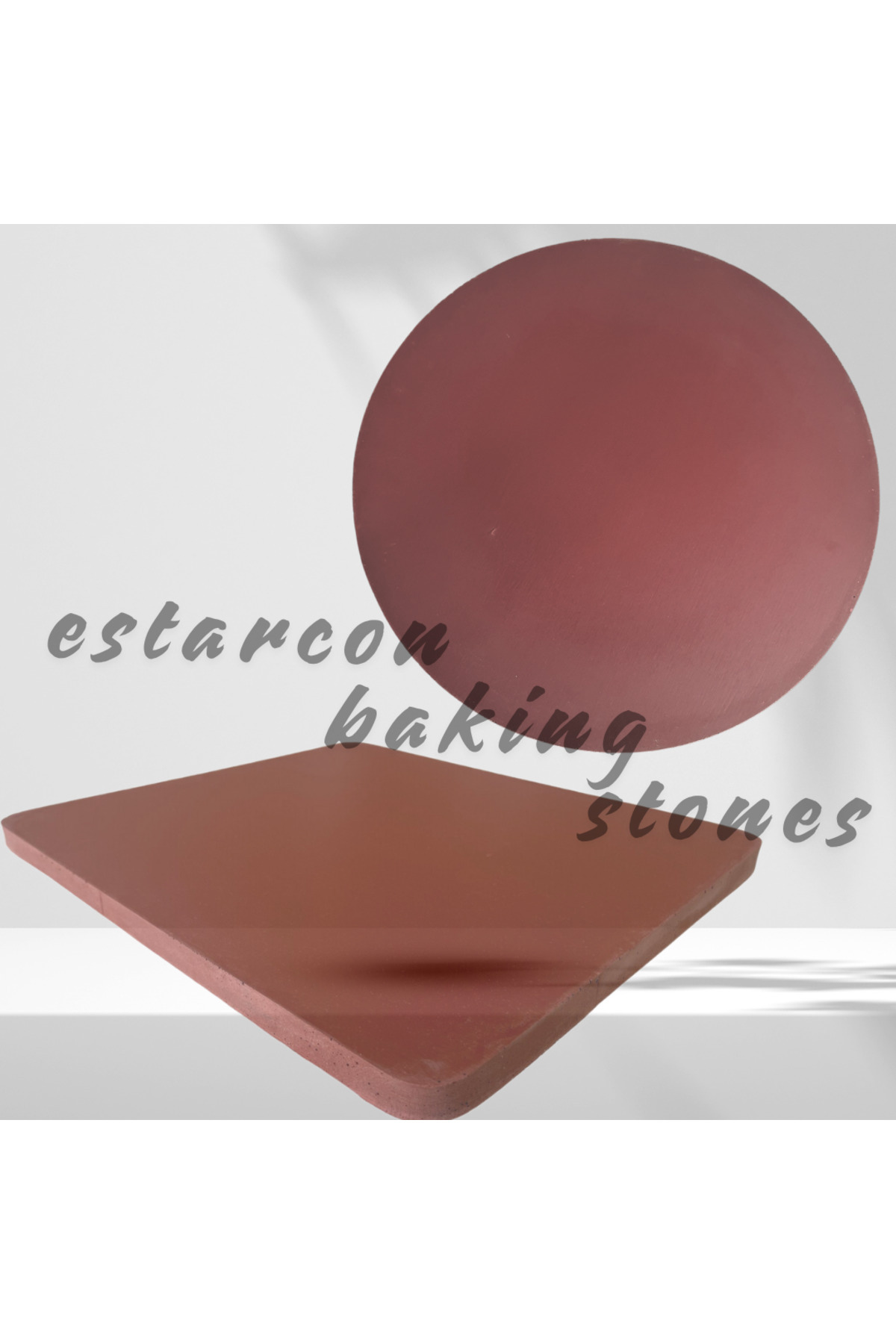 EstarconBakingStone-34 cm Circle Stone + 36X40X1.8 cm Stone Set (Total 4 Stones) 7