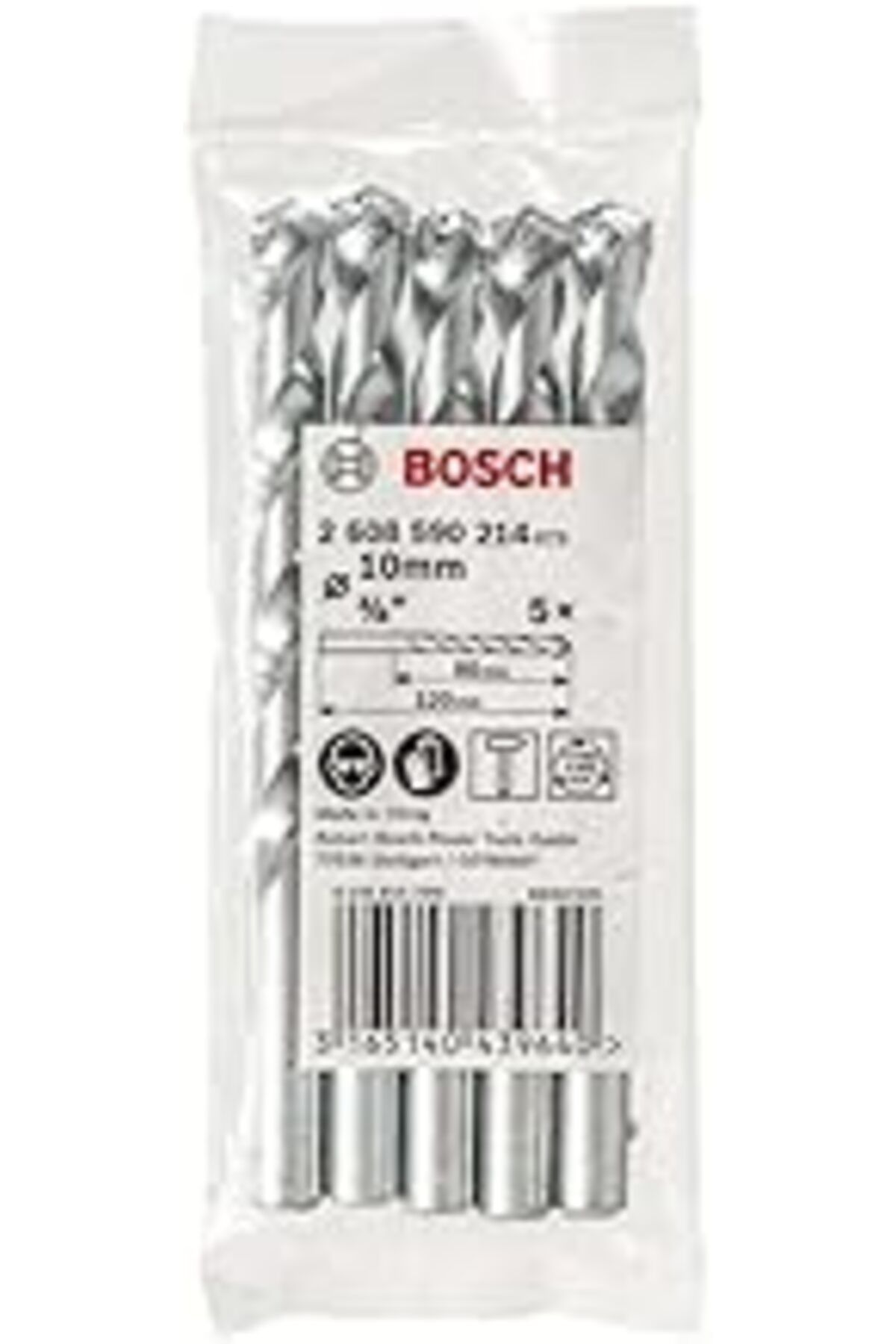 Pİ GLOBAL Bosch Cyl-1 Taş Matkap Ucu 10x120 Mm 5 Li Paket - 2608590214