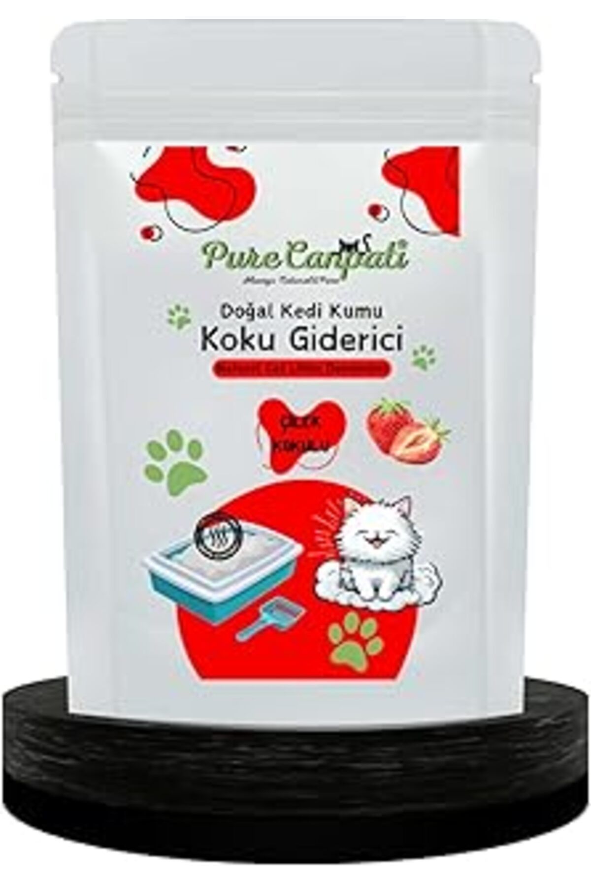 TBSProjects Purecanpati Kedi Kumu Koku Giderici- Kötü Kokuları Giderir - Doğal Koku Giderici -Çilek Kokulu 240