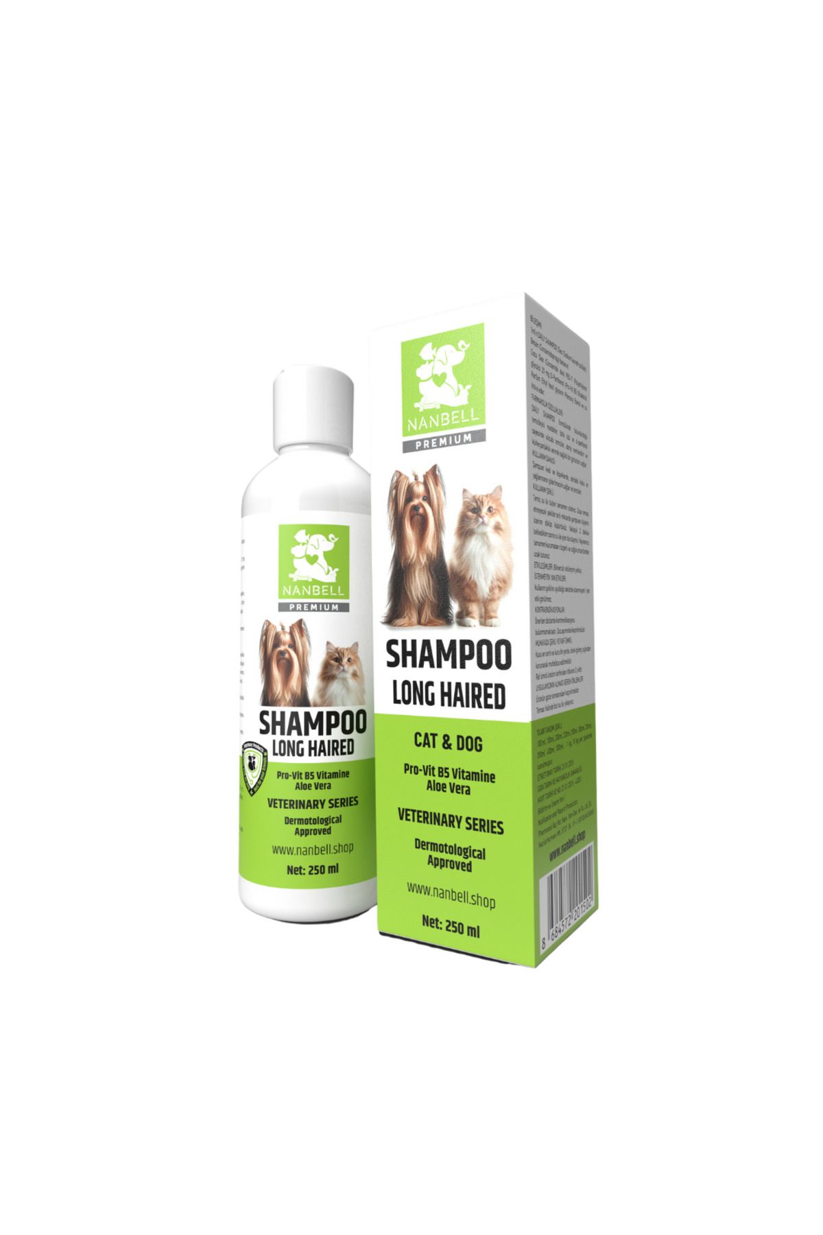 Nanbell Long Haired Shampoo Cat & Dog 250 ml