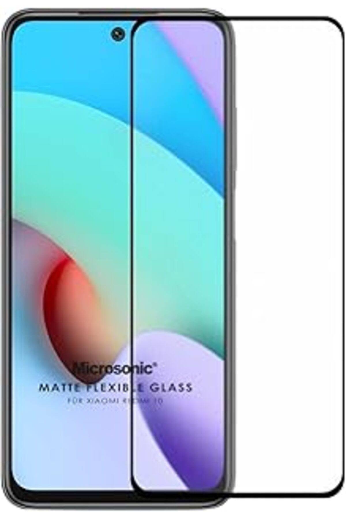 Pazarcan Microsonic Xiaomi Redmi 10 2022 Seramik Matte Flexible Ekran Koruyucu Siyah