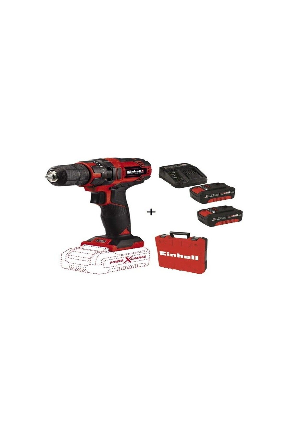 Einhell TC-CD 18/35 Li 18V 4 Ah Li-ion Çift Akülü Starter Kit Matkap Vidalama Makinesi