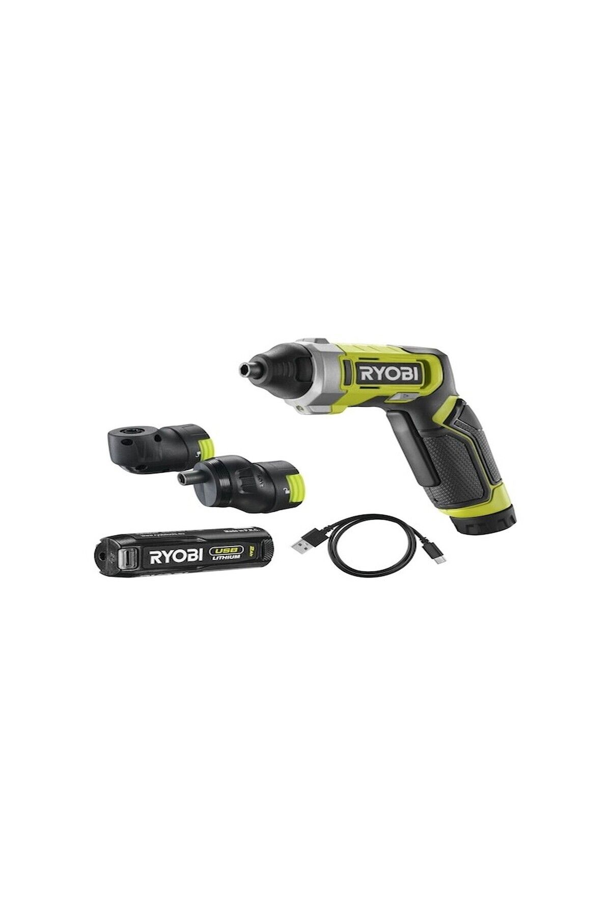 Ryobi RSD4-120TA2 4 V Akülü Tornavida - Köşe + Ofset Başlık Seti