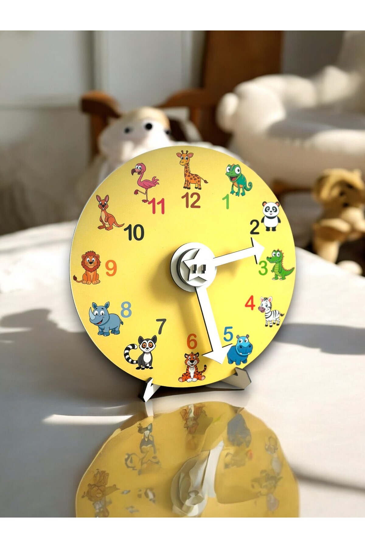 Karter İnovasyon Ahşap Saat,Montessori Saat,Saati Öğreniyorum,Eğitici Oyuncak,Ahşap Oyuncak fotoğrafı 4 (önizleme)