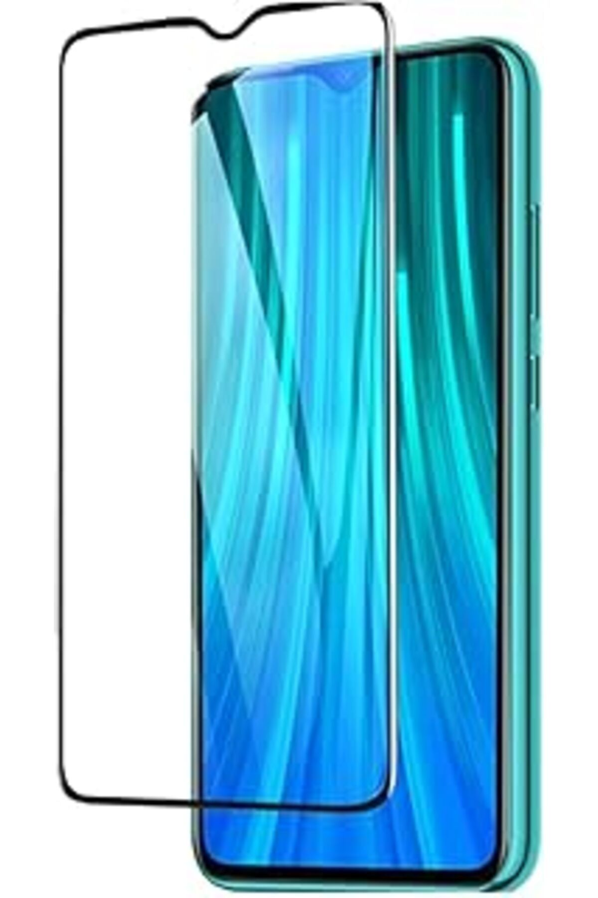 Roses Store Redmi 8A 5D İle Uyumlu Çerçeveli Temperli Ekran Koruyucu Cam Kejd520