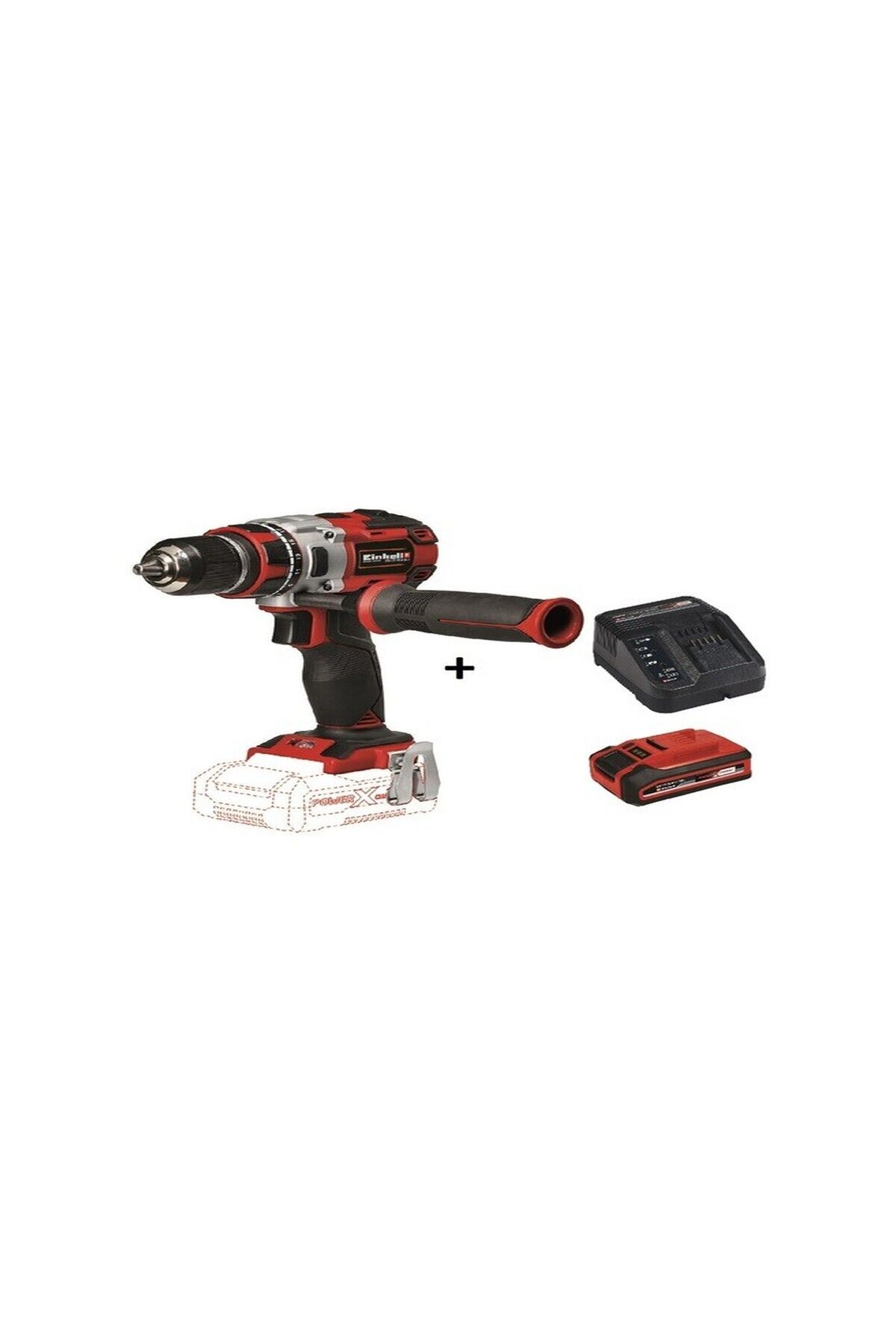 Einhell TE-CD 18 Li Kömürsüz Vidalama Matkap + 3.0 Ah Plus Starter Kit