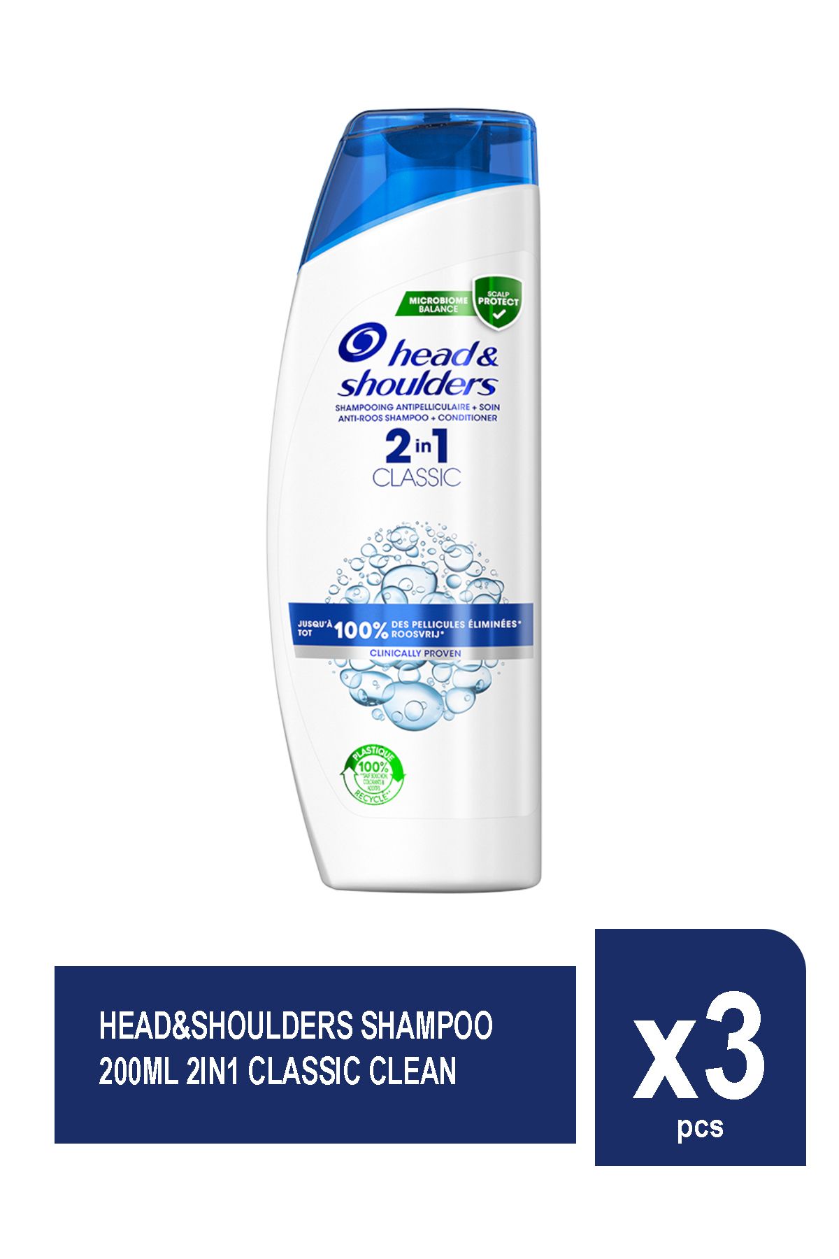 Head&Shoulders-SHAMPOO 200ML 2IN1 CLASSIC CLEAN X 3 1