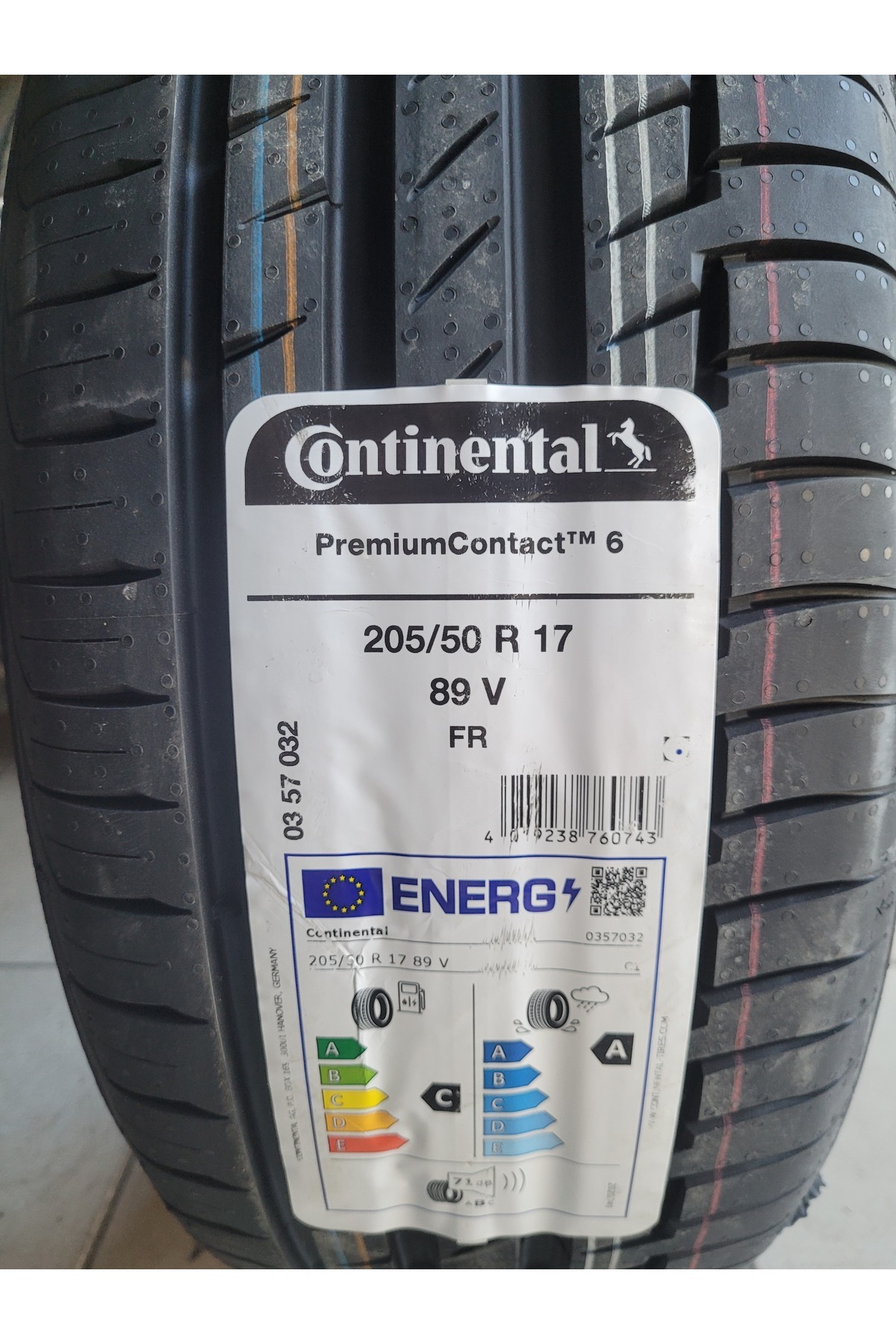Continental 205/50R17 Premium Contact6 89V FR Set Olarak (4ADET) 2025 ...