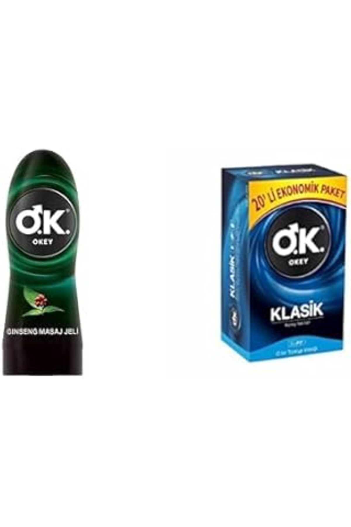 Genel Markalar Okey Ginseng Kayganlaştırıcı Ve Masaj Jeli (1 X 200 Ml) + Okey Klasik Kolay Takılan Ekonomik Paket