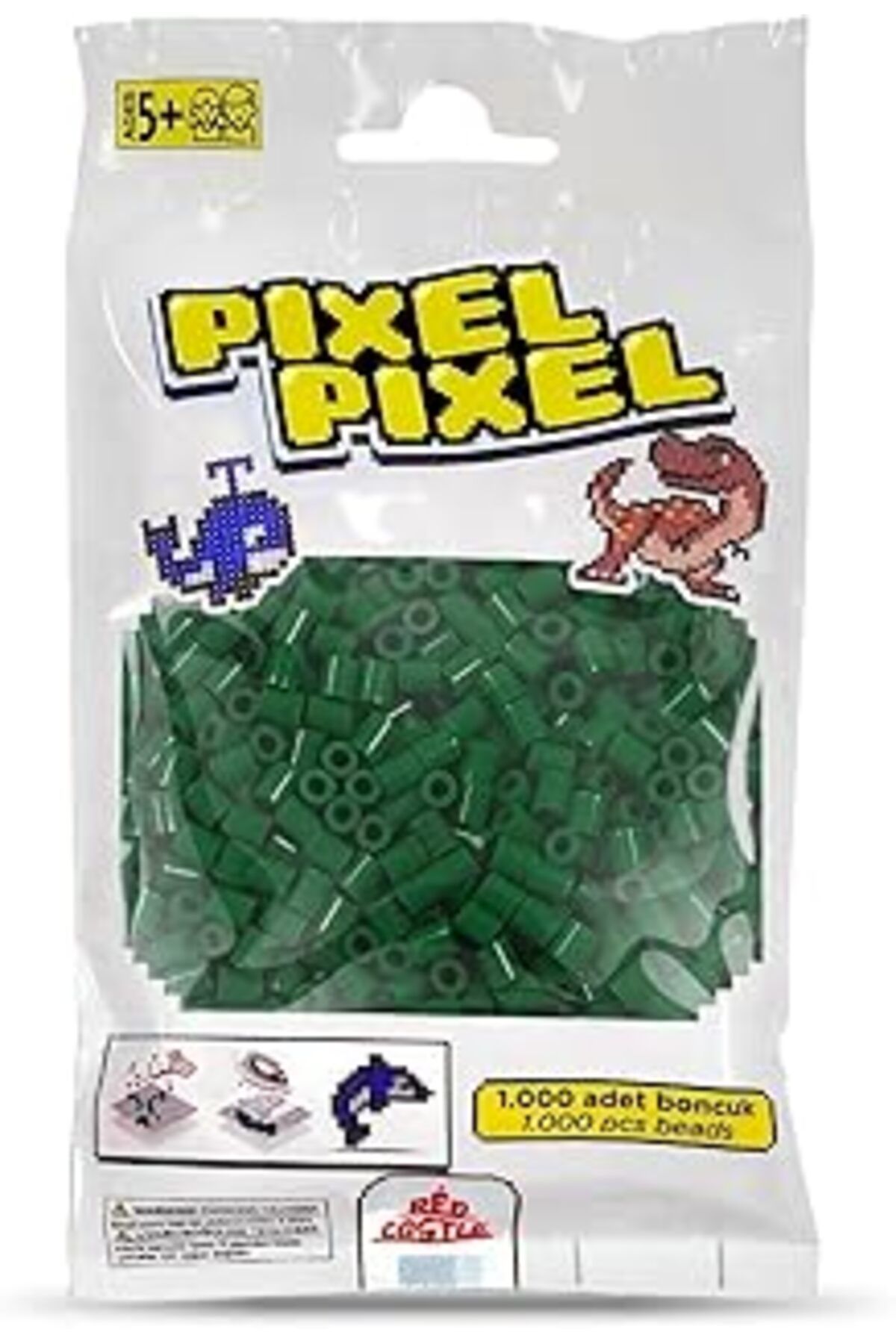 Mu Art Red Castle 1000'Lik Midi Boncuk (Koyu Yeşil)-Dark Green Actıvıty Beads (1000 Pcs)