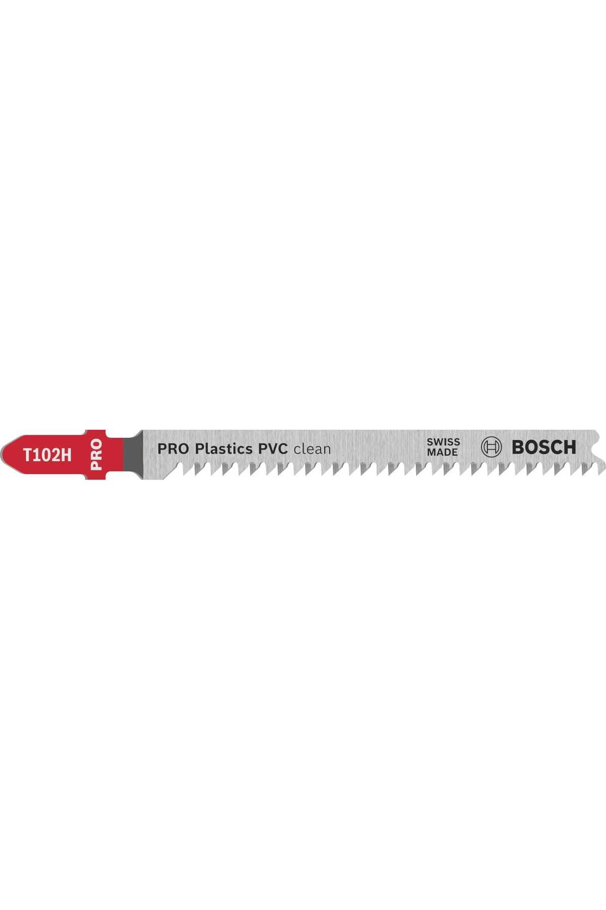 karadağsb Bosch 5 X Pro Plastics Pvc Clean T102H Dekupaj Testere Bıçağı (Plastik, Plastik, Uzunluk 100 Mm, Pr