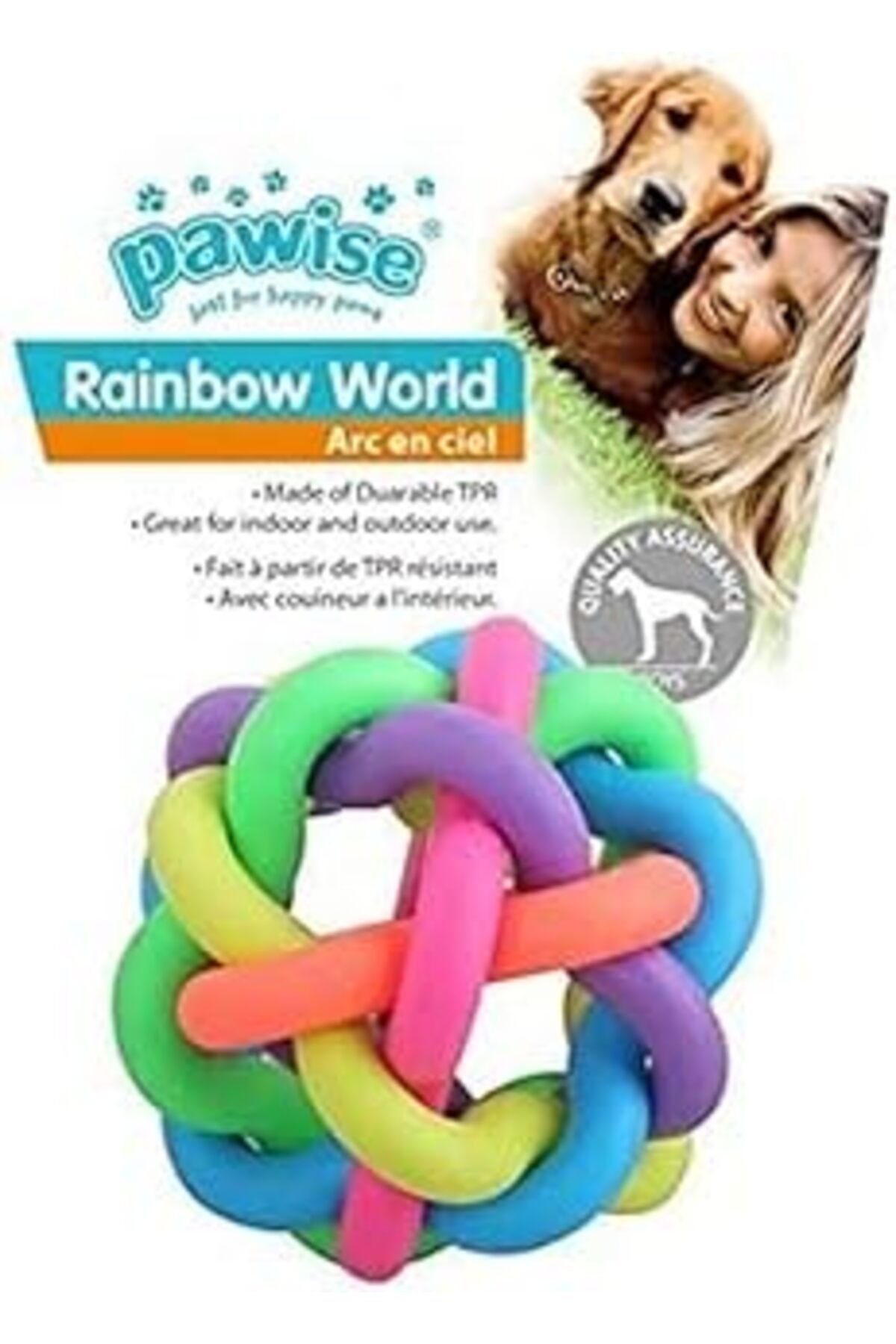 robotrend Pawise Rainbow World Örgü Top Ø 7,5 Cm