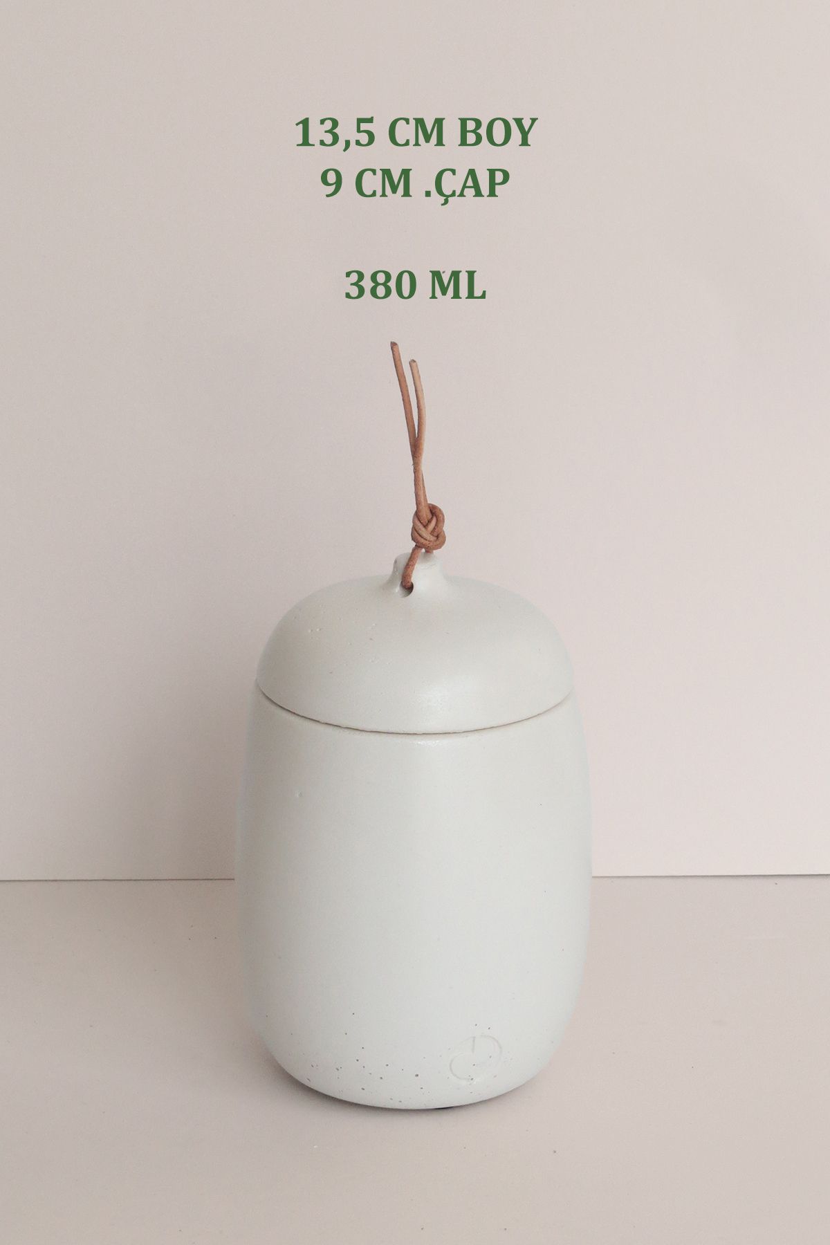 Ghogol Home-Rome m Counter Top Concrete Storage Container - Jar 380 ml 7