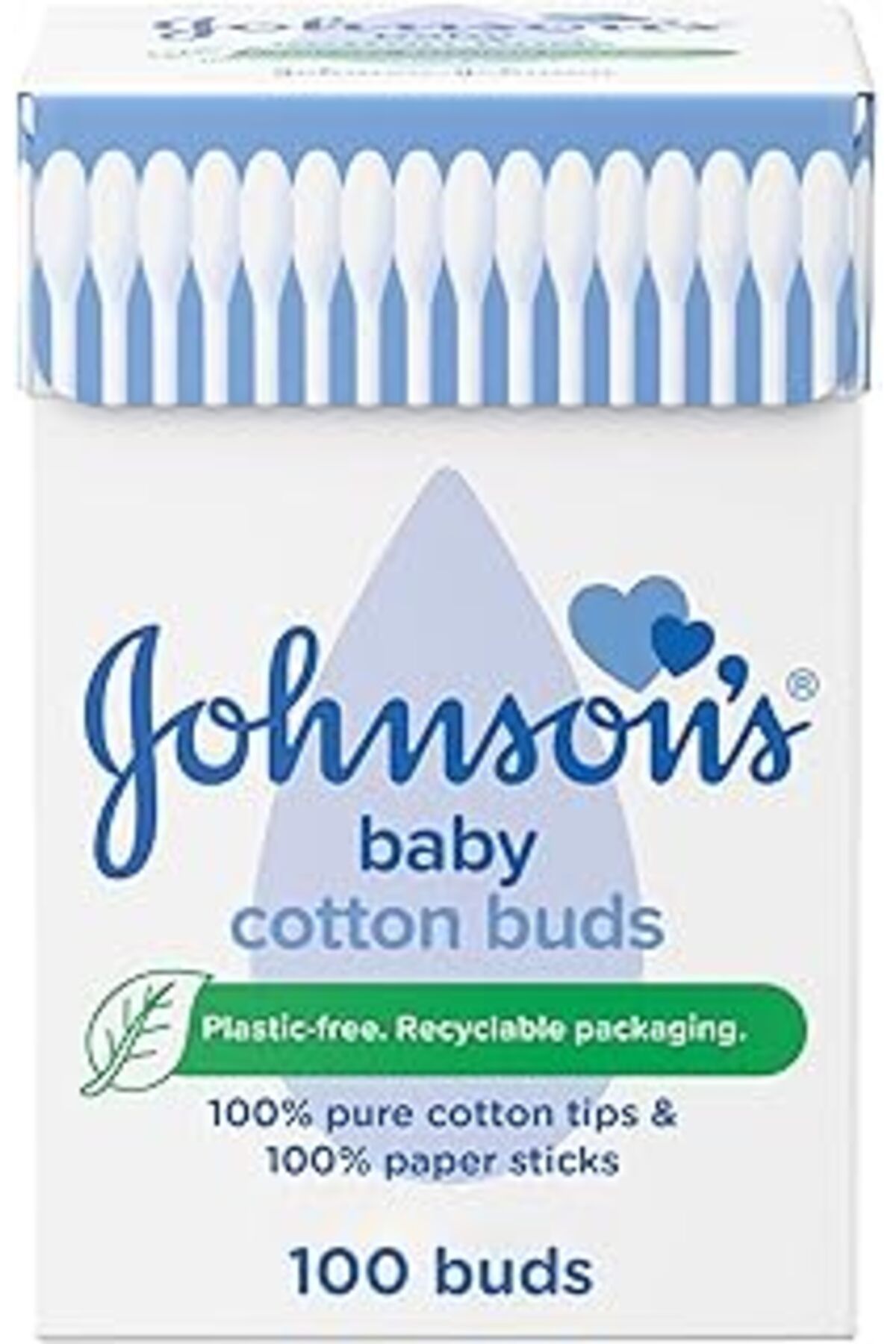 Mu Art Ahşap Johnson'S Baby Kulak Çubuğu 100'Lü