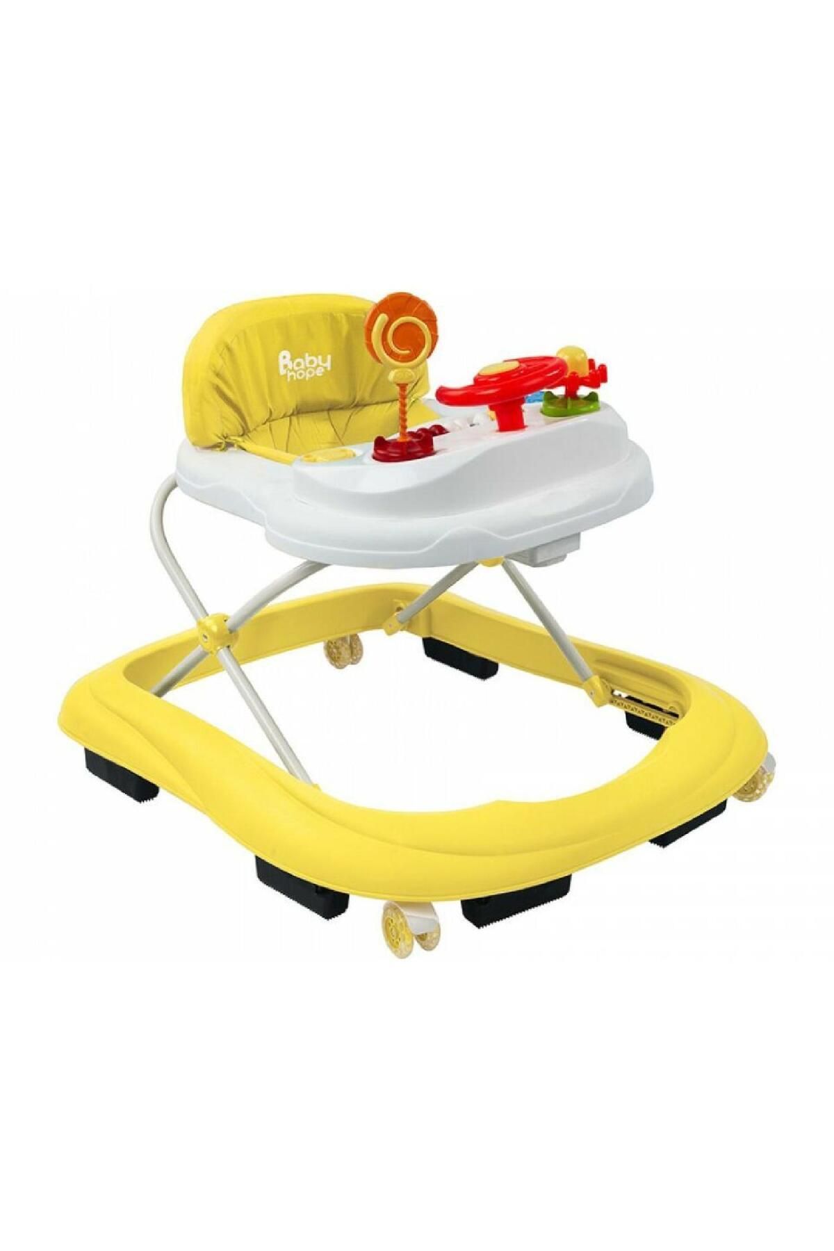 toysclub BABY HOPE 217 LÜKS OYUNCAKLI YÜRÜTEÇ SARI BEYAZ