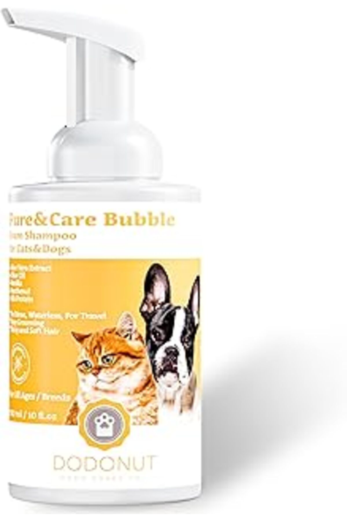 Mu Art Ahşap Dodonut Pure&care Bubble Kedi Ve Köpek Kuru Köpük Şampuan, 350 ml