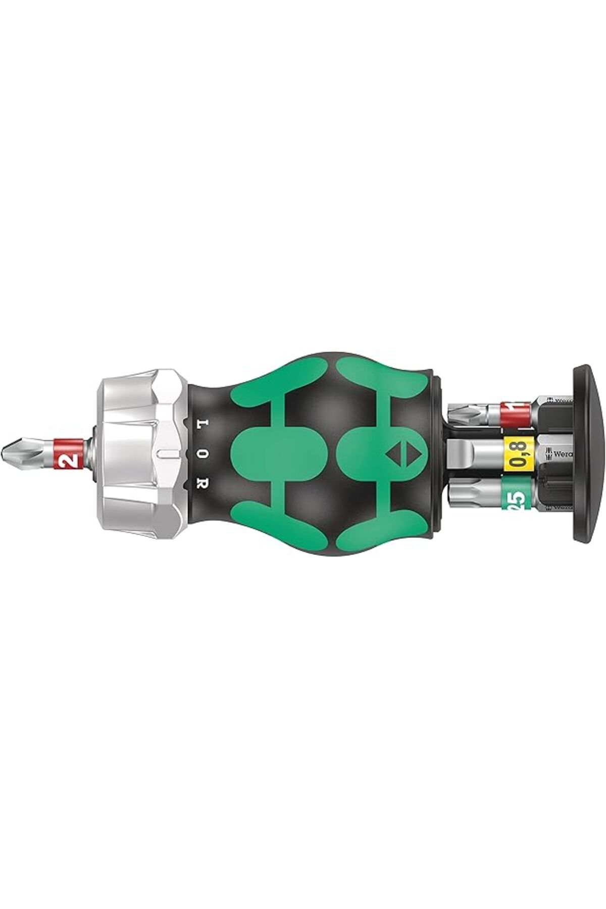 Pazarcan Wera 05008883001 Kraftform Kompakt Stubby Magazin Ra 1, Cırcırlı Kısa Tornavida, Uç Hazneli, 6 Parç