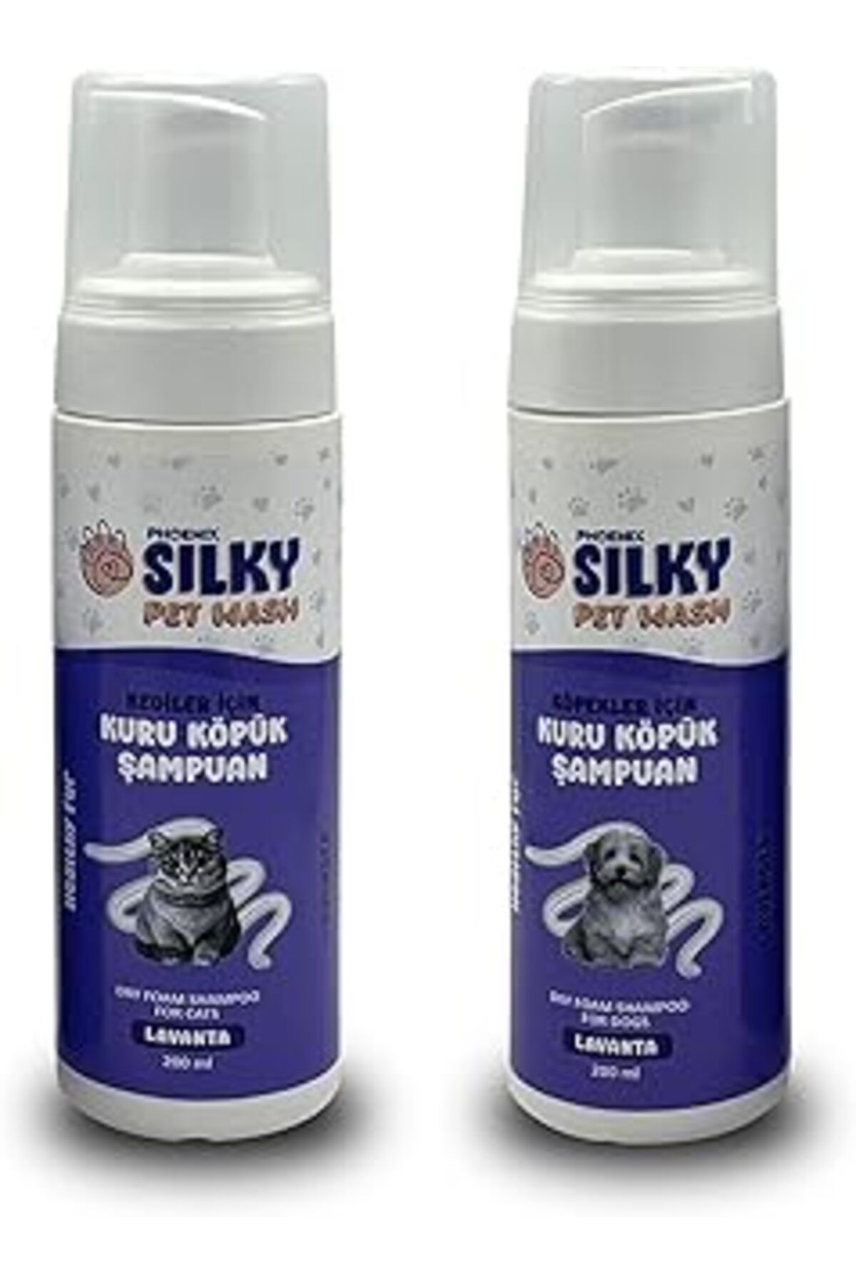 Mu Art Ahşap Silkypetwash - Köpek Ve Kedilere Özel Lavanta Özlü Kuru Köpük Şampuan - 200ml