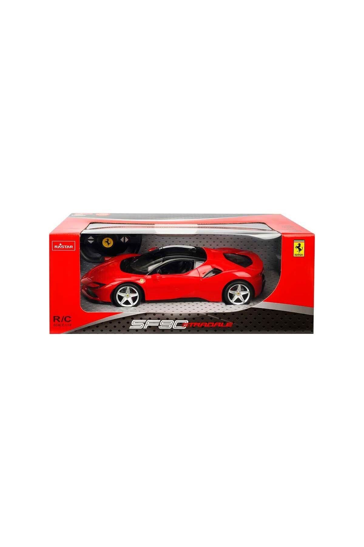 Easy Tedarik 97300 1:14 Ferrari SF90 Stradale Işıklı Uzaktan Kumandalı Araba 34 cm -