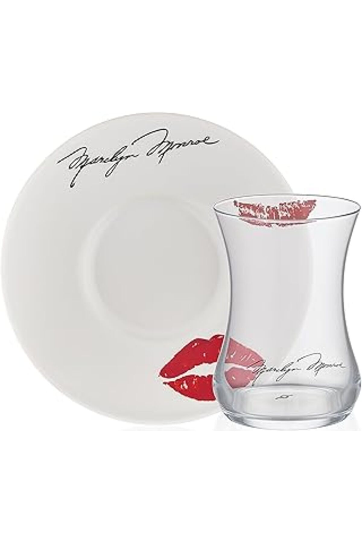 Karachil Decorium Iconic Marilyn 100 Ml 4 Parça 2 Kişilik Cam Çay Takımı 9-01110263