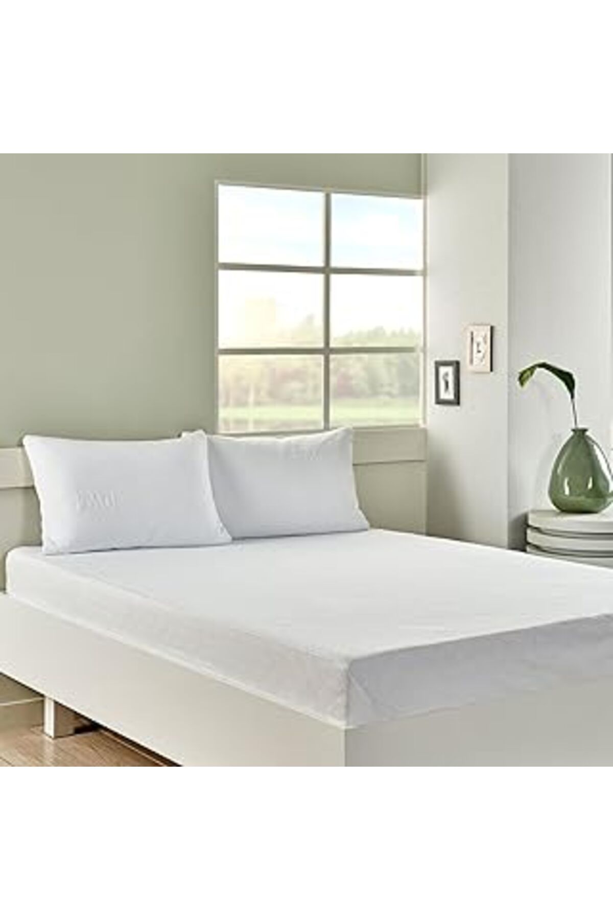TBSProjects Taç Pamuk Perfect Yatak Ağızi Beyaz King Size