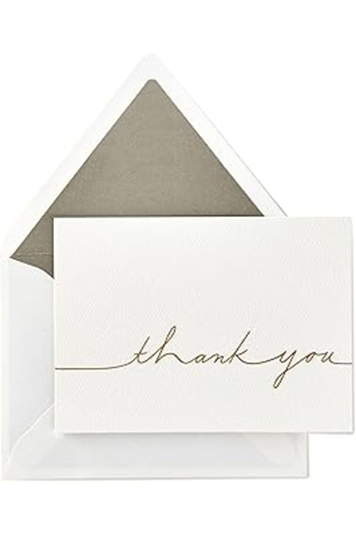ASİTAN Hallmark Signature Gold Teşekkür Kartları, Altın Yazı (Zarflı 10 Kart)