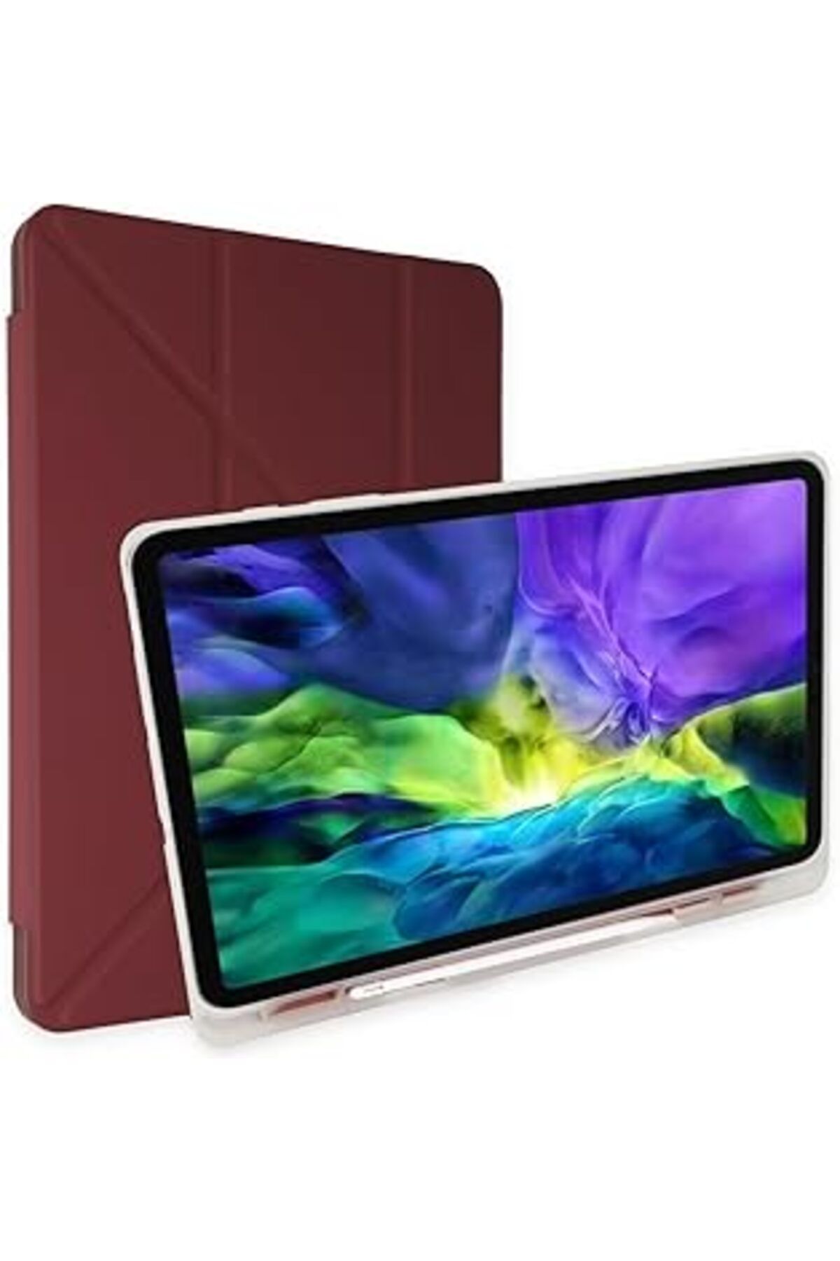 robotrend Kılıf Y Smart Cover Standlı Uyku Modlu Kalem Yerli Mars Kapak Mor Galaxy Tab A8 X200 X205 10.5 Inç
