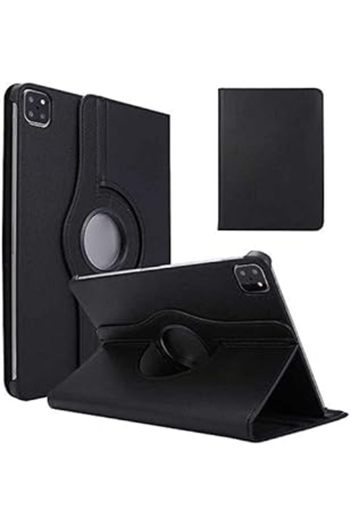 Mu Art Zore 38656 Apple Ipad Pro 11 2020 Zore Dönebilen Standlı Ile Uyumlu Kılıf Siyah
