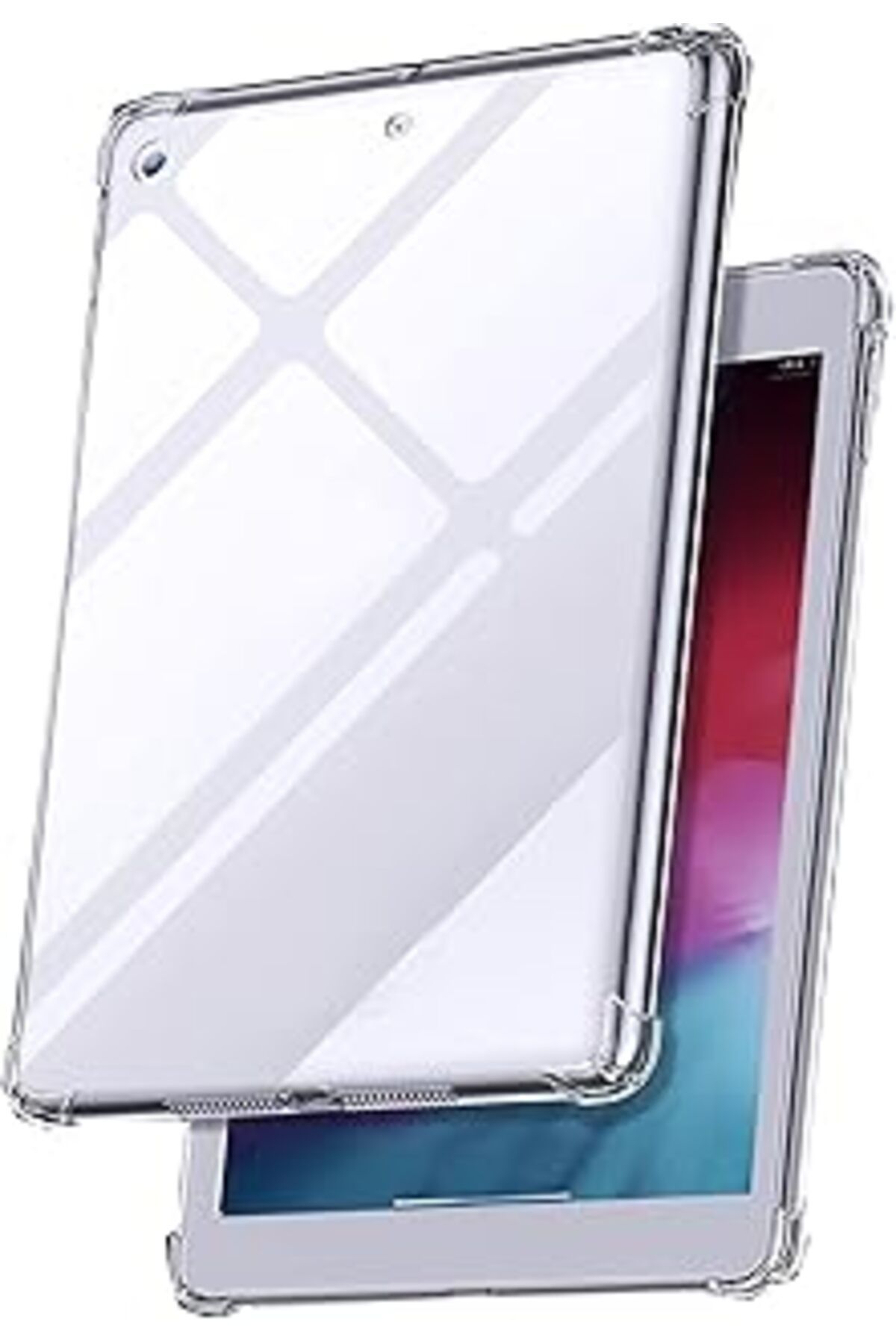 Mu Art Galaxy Tab 3 7.0 Inç İle Uyumlu Dört Köşeli Antishock Silikon Kılıf Şeffaf