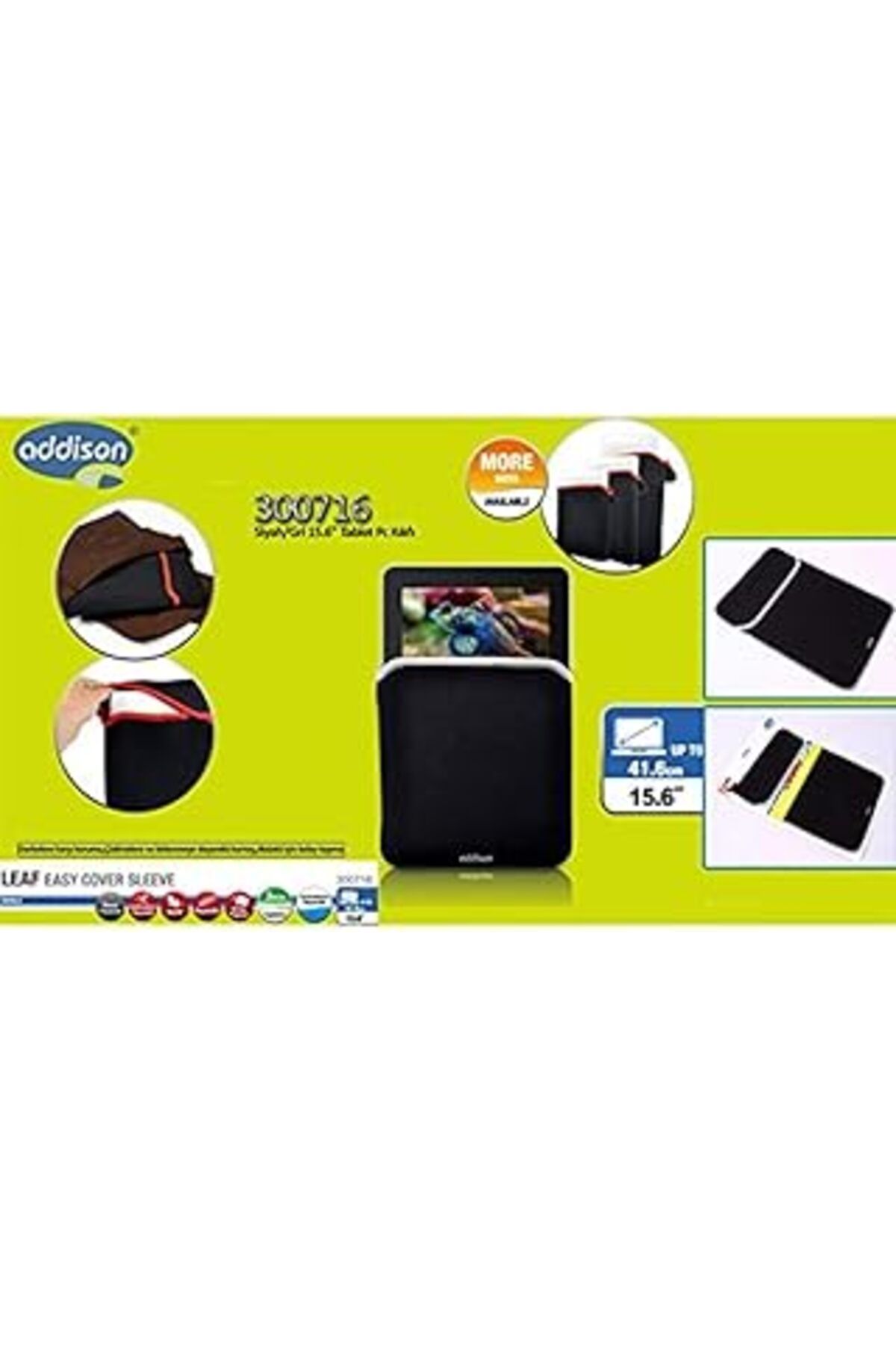 Hepta Collection Addison 300716 15.6" Siyah Notebook Koruyucu Kılıf