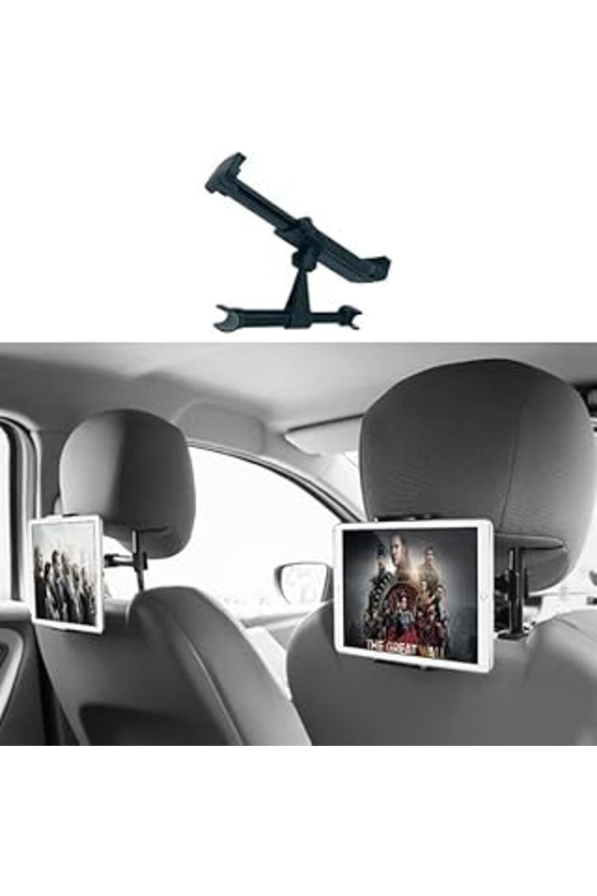 Mu Art Sanec Oto Koltuk Arkası Telefon Tablet Tutucu Ayarlanabilir 360 Derece Dönebilen Pratik Stand