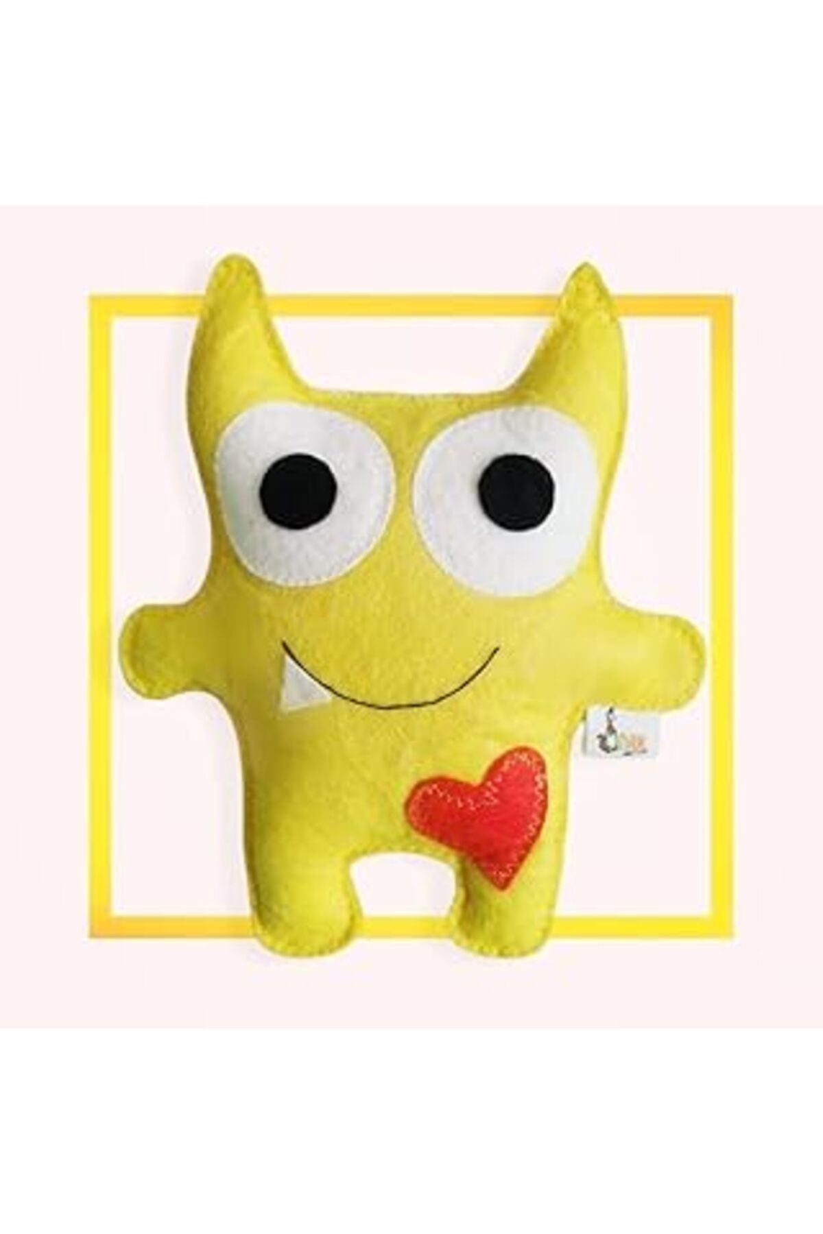 robotrend Dino Canavar Sarı 23Cm Catnip + Kedi Zili