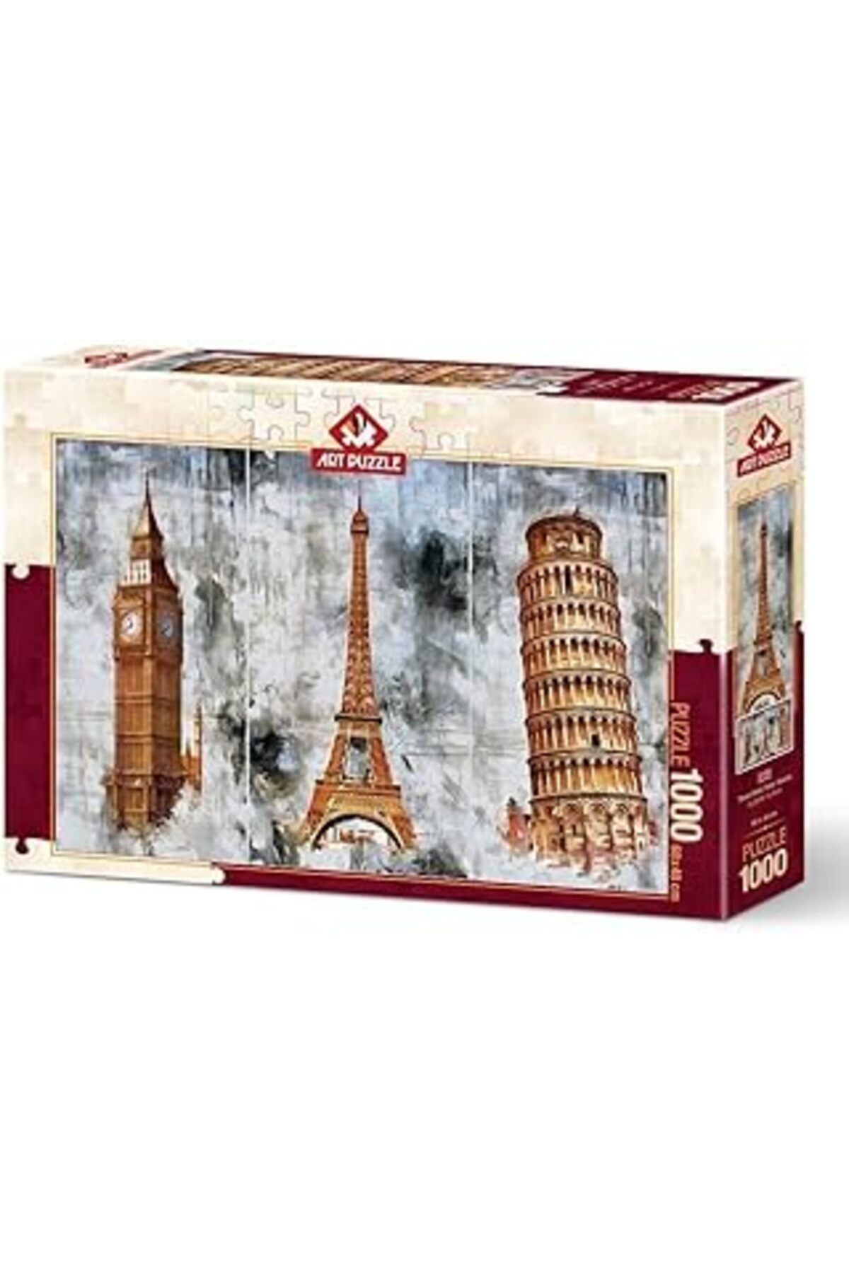 NETWORK ART Art Puzzle Üç Şehir Üç Kule 1000 Parça Puzzle