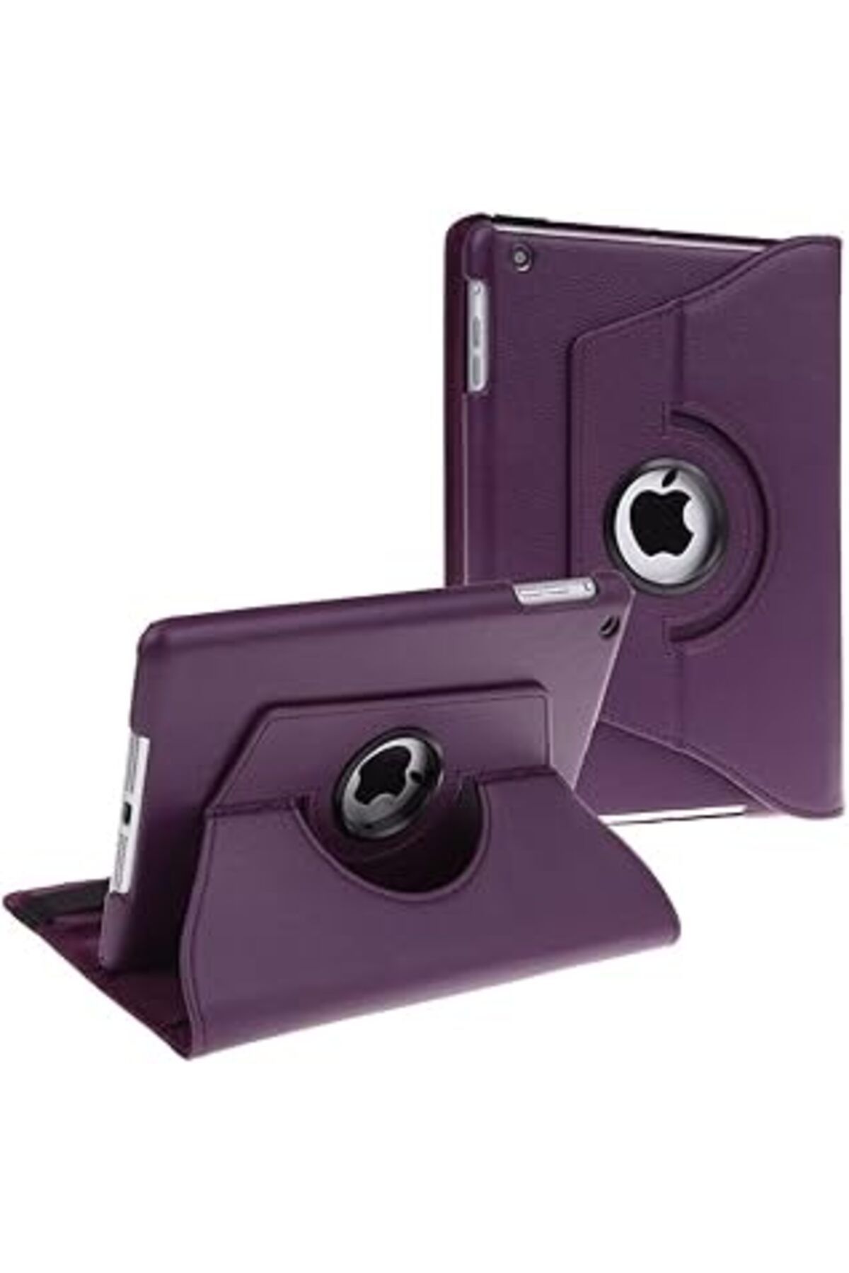 Mu Art Kılıf Dönerli Standlı Uyku Modlu Suni Deri Komple Koruma Mor Ipad 5. Nesil Ipad 6. Nesil Ipad Air I