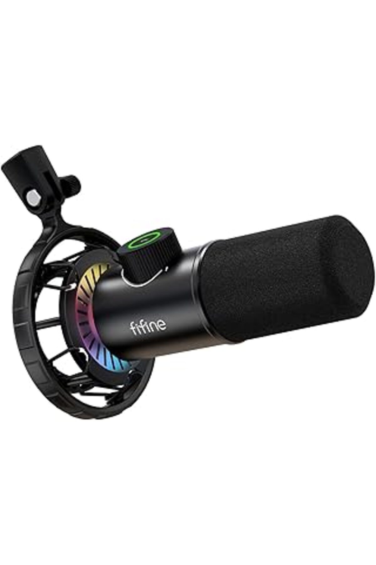 jupiter global bazaar Fifine Usb Oyun Mikrofonu, Pc Için Rgb Dinamik Profesyonel Mikrofonlar, Sessiz Düğmeli, Tak Ve Çalı