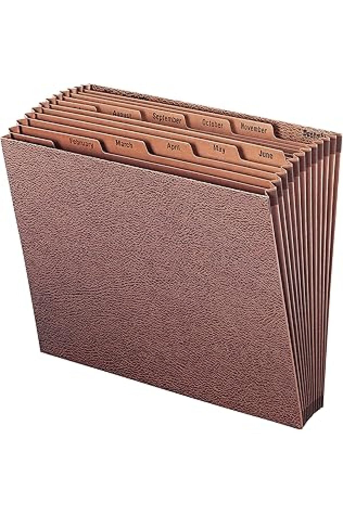 Mu Art Ahşap Smead Tuff Genişleyen Dosya, Aylık (Ocak-Aralık), 12 Cep, Mektup Boyutu, Redrope-Baskılı Stok (7048