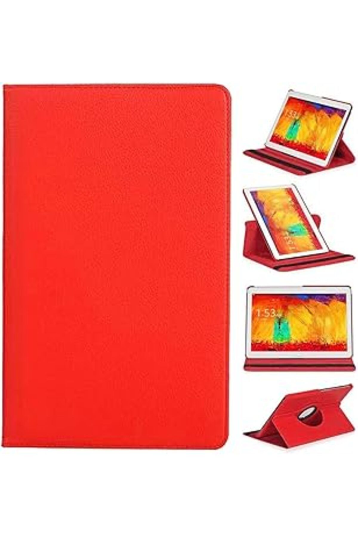 Pazarcan Kılıf Merkezi Huawei Mediapad T3 7.0 Inç Bg2-W09 Kapaklı Yatay Dikey 360 Derece Dönerli Kılıf, Stan